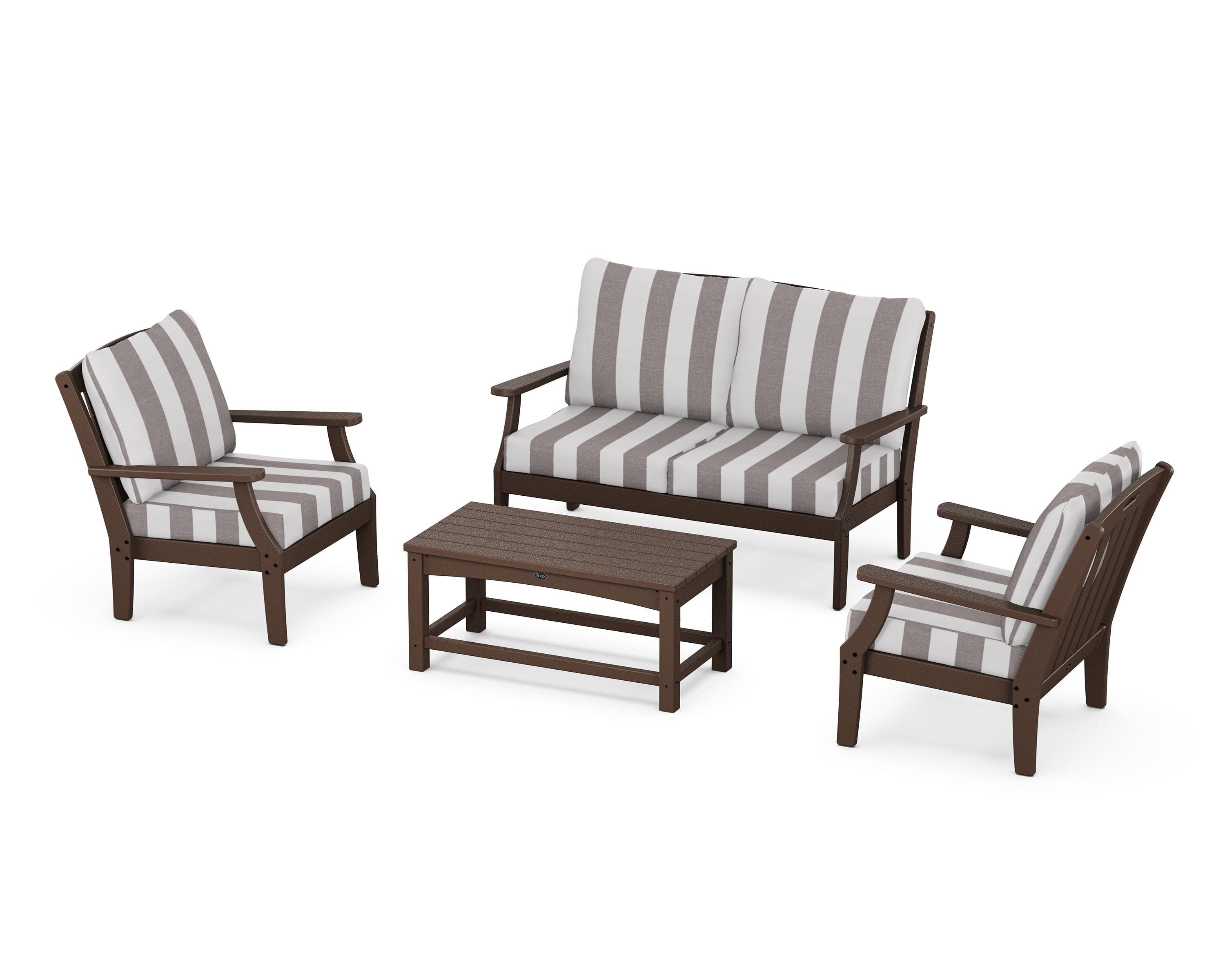 Yacht Club 4-Piece Deep Seating Chair Set