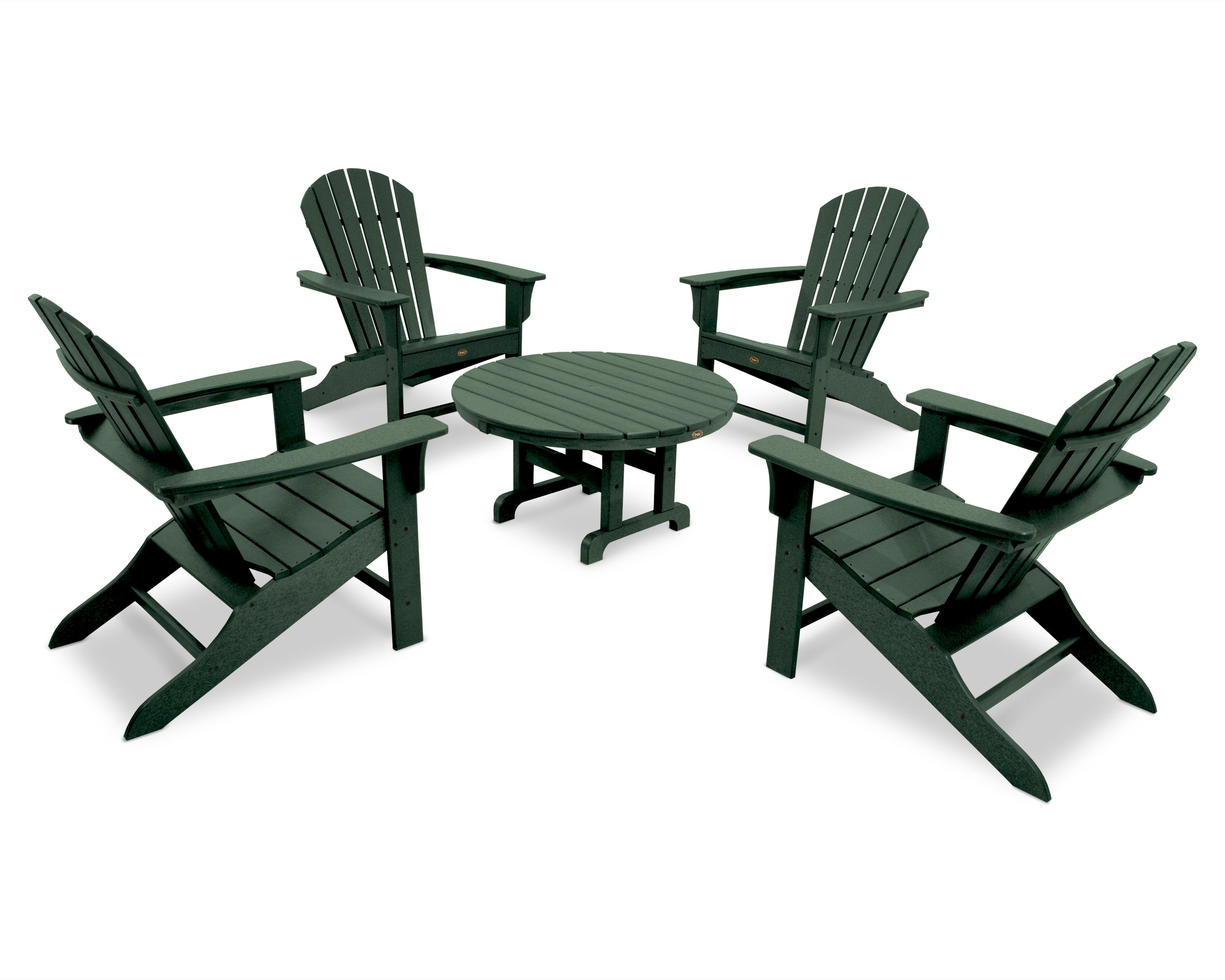 Yacht Club Shellback 5-Piece Adirondack Conversation Group