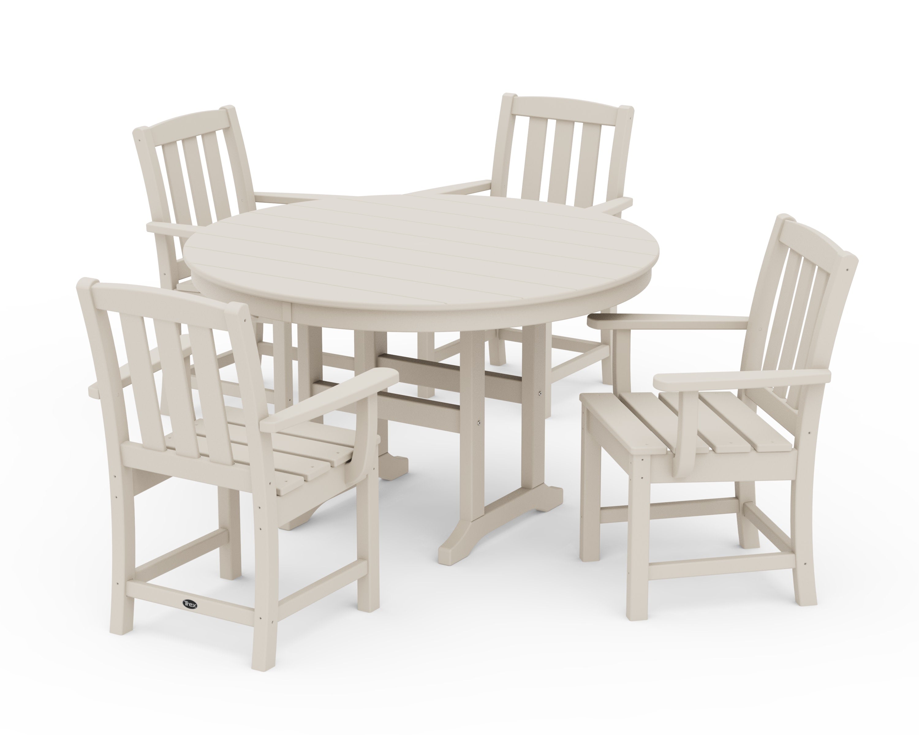 Cape Cod 5-Piece Round Farmhouse Dining Set