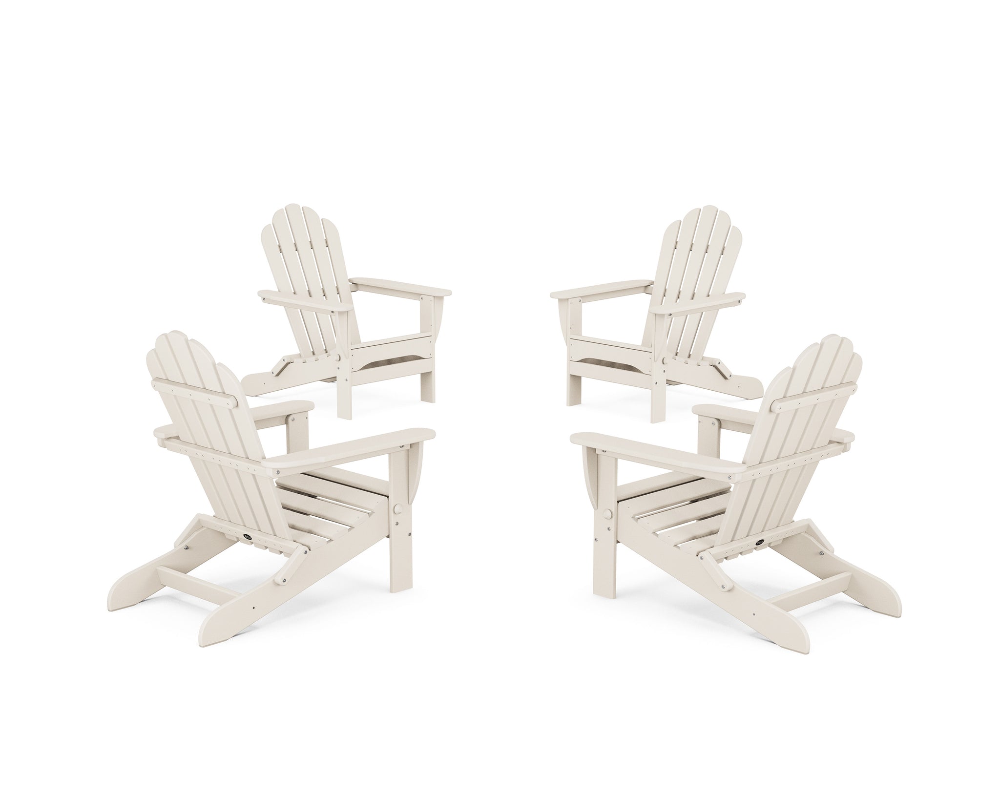 4-Piece Monterey Bay Folding Adirondack Chair Conversation Set