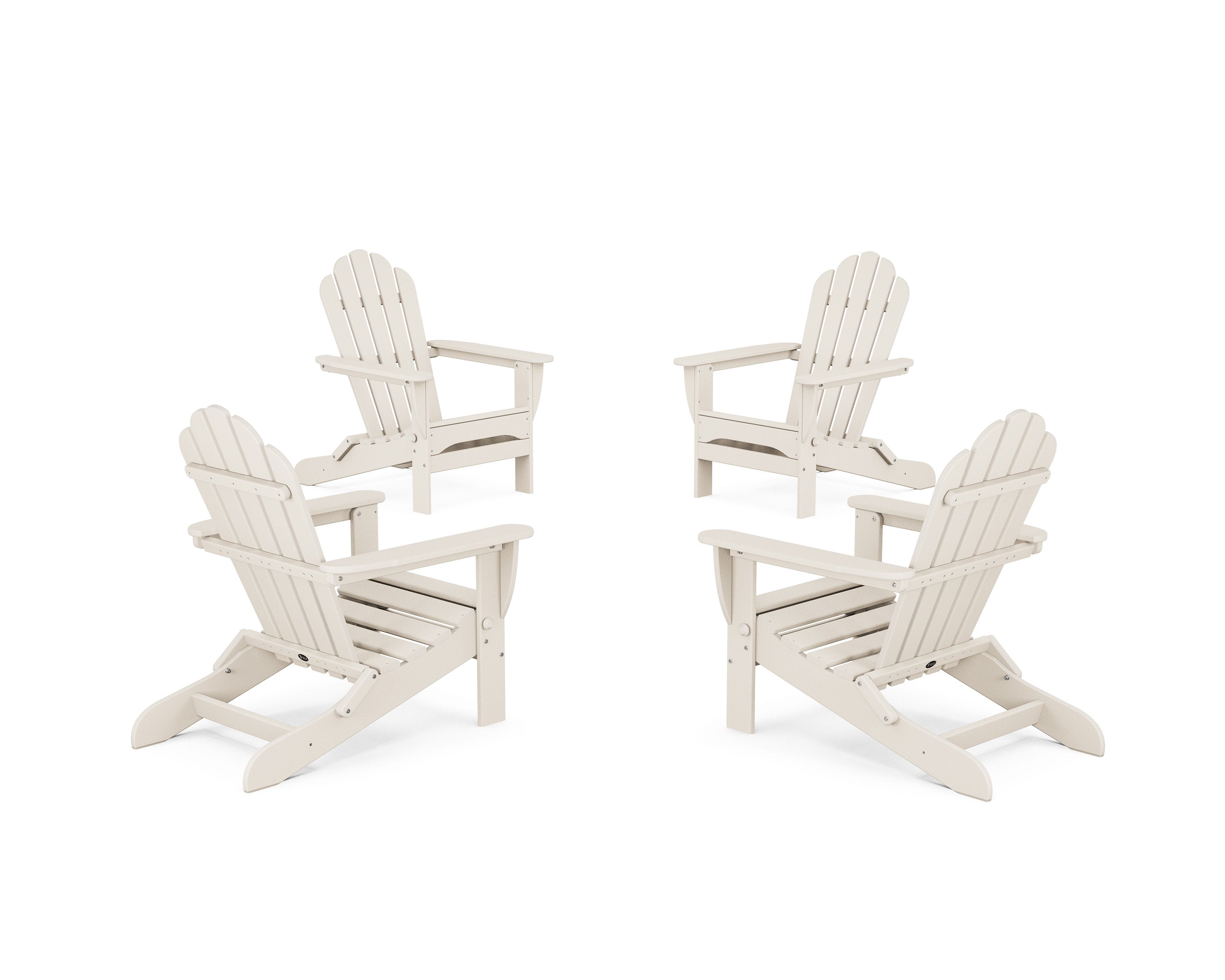 4-Piece Monterey Bay Folding Adirondack Chair Conversation Set