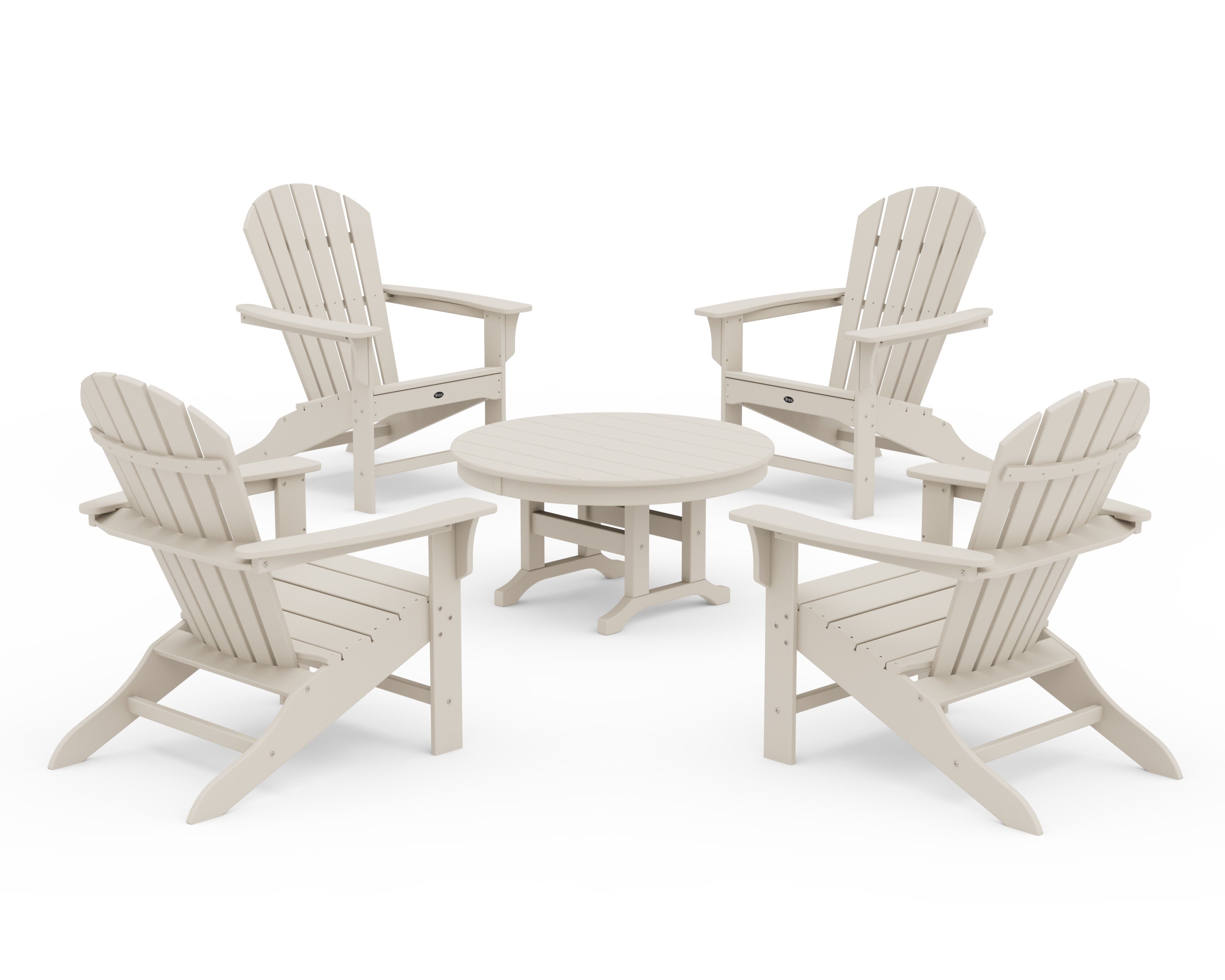 Yacht Club Shellback 5-Piece Adirondack Conversation Group