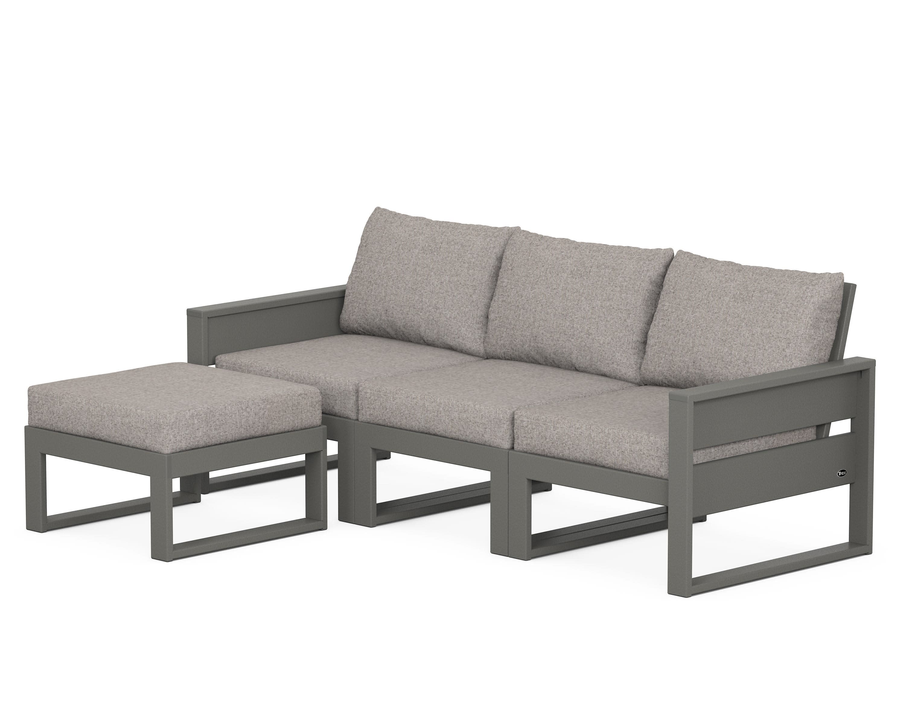 Eastport 4- Piece Sectional with Ottoman