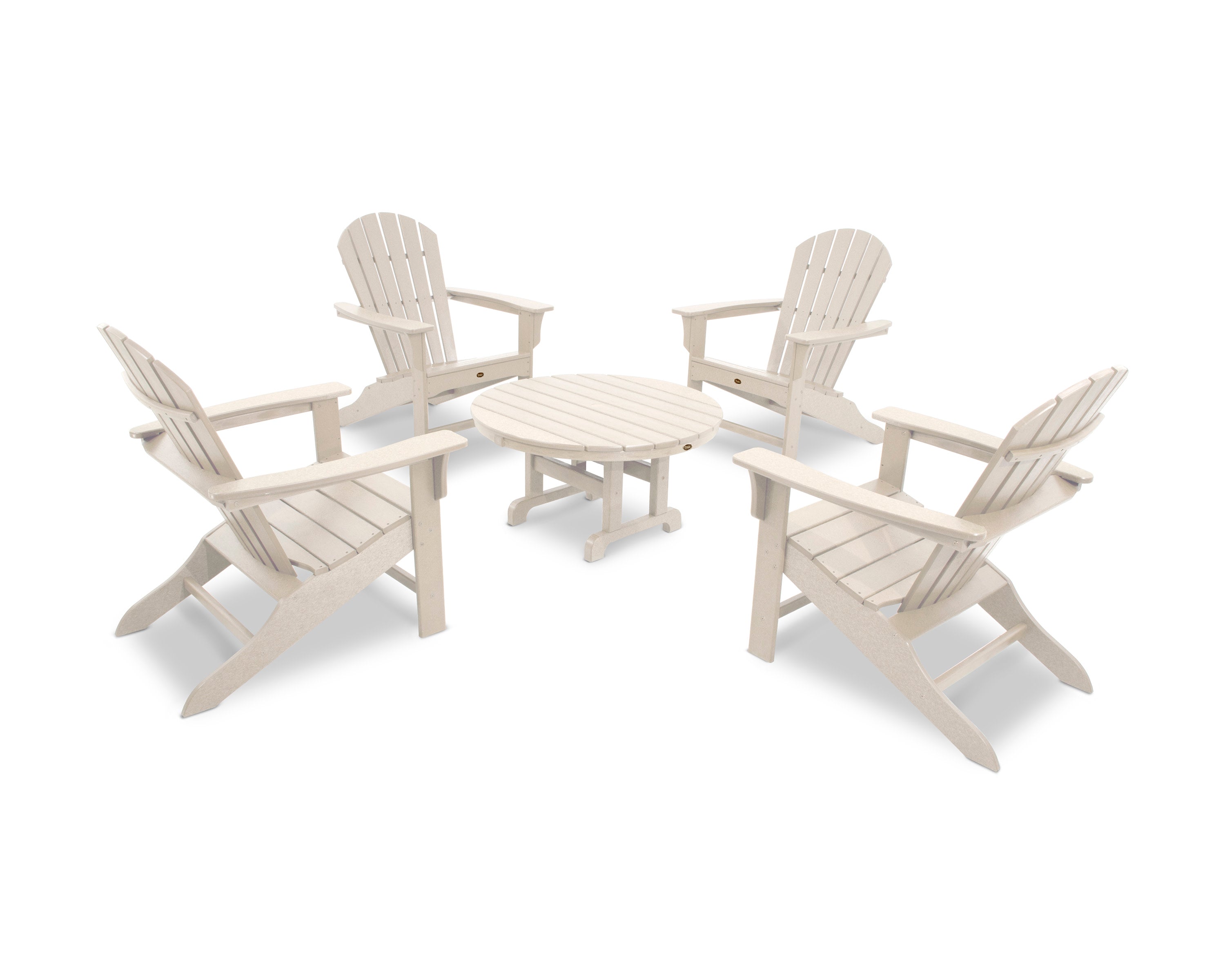 Yacht Club Shellback 5-Piece Adirondack Conversation Group
