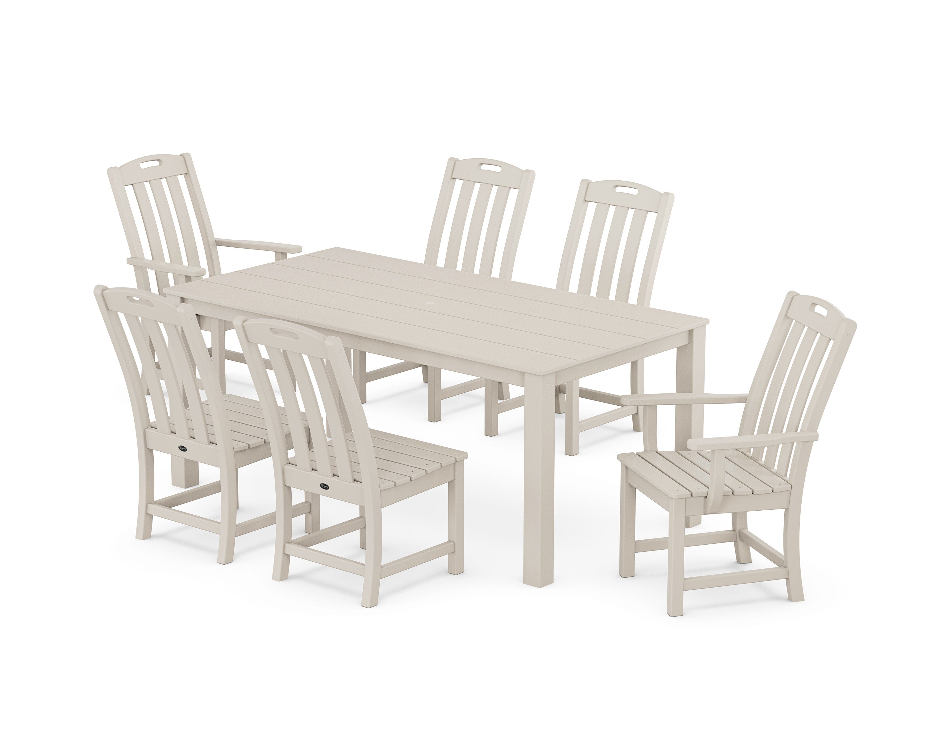Yacht Club 7-Piece Parsons Dining Set