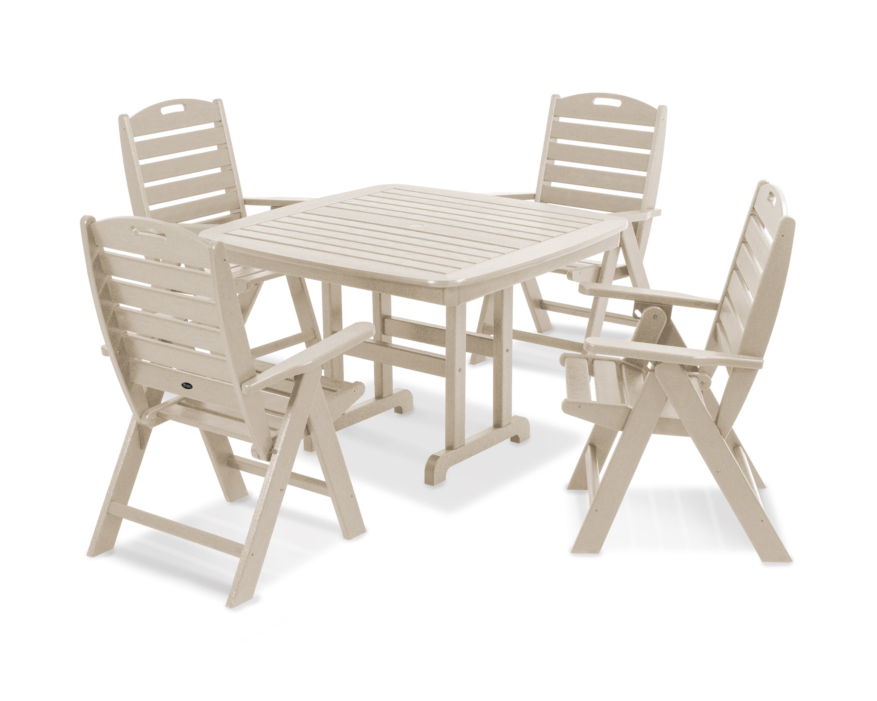 Yacht Club Highback 5-Piece Dining Set
