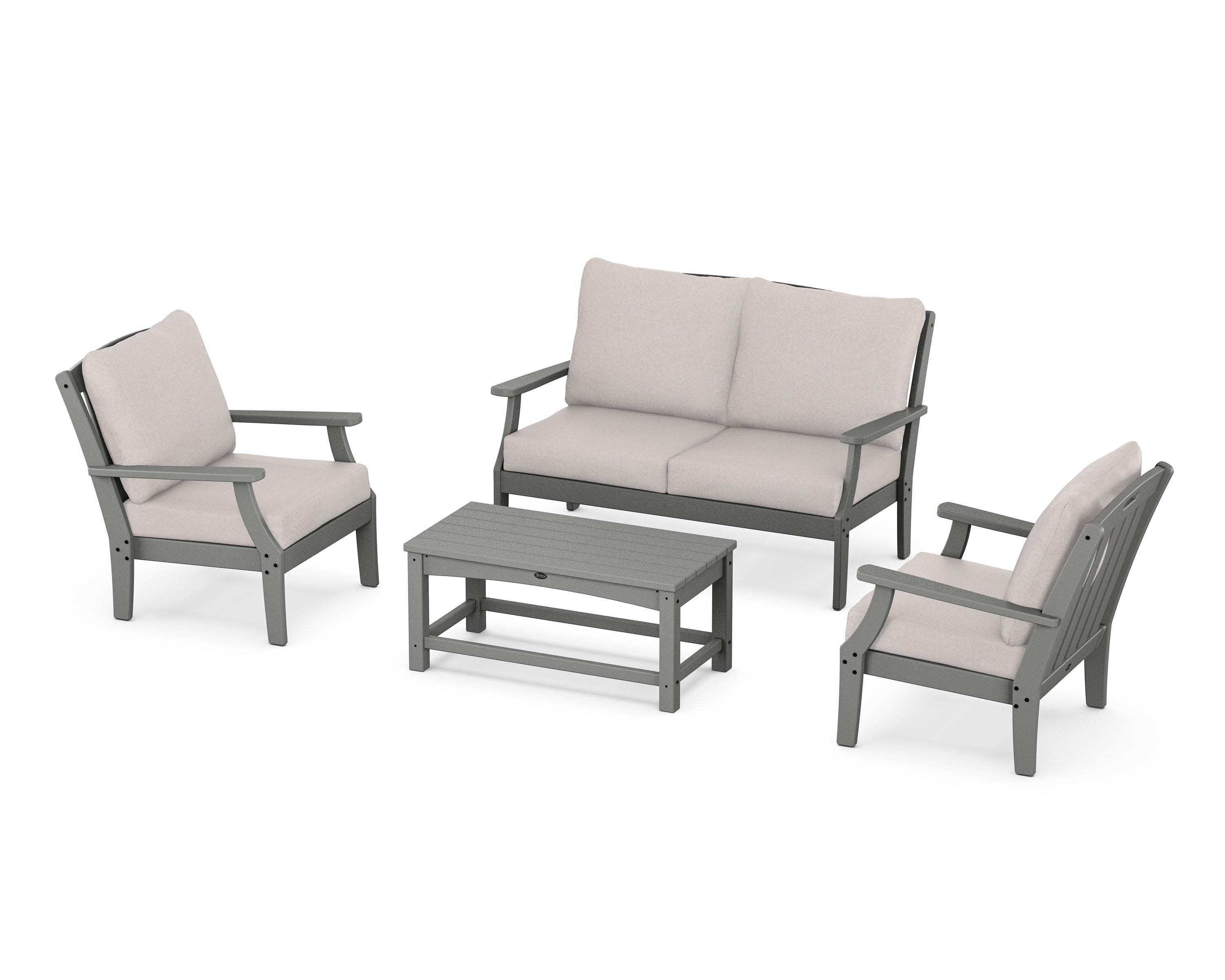 Yacht Club 4-Piece Deep Seating Chair Set