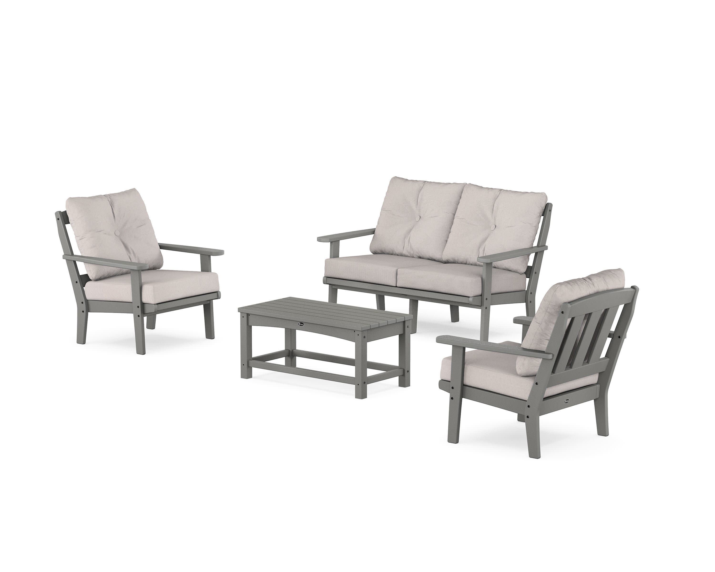 Cape Cod 4-Piece Deep Seating Set with Loveseat
