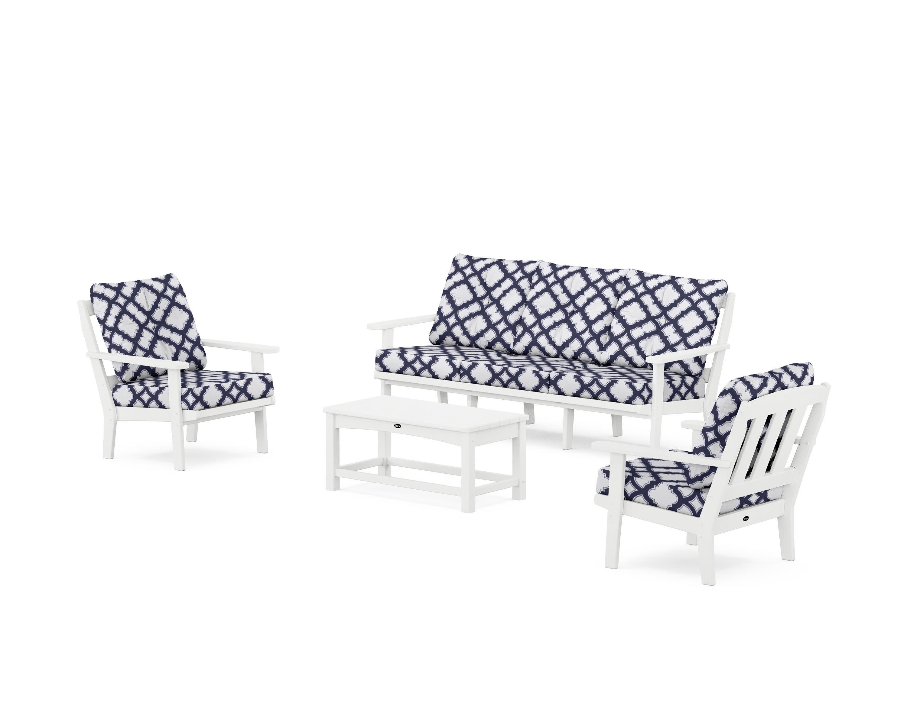 Cape Cod 4-Piece Deep Seating Set with Sofa