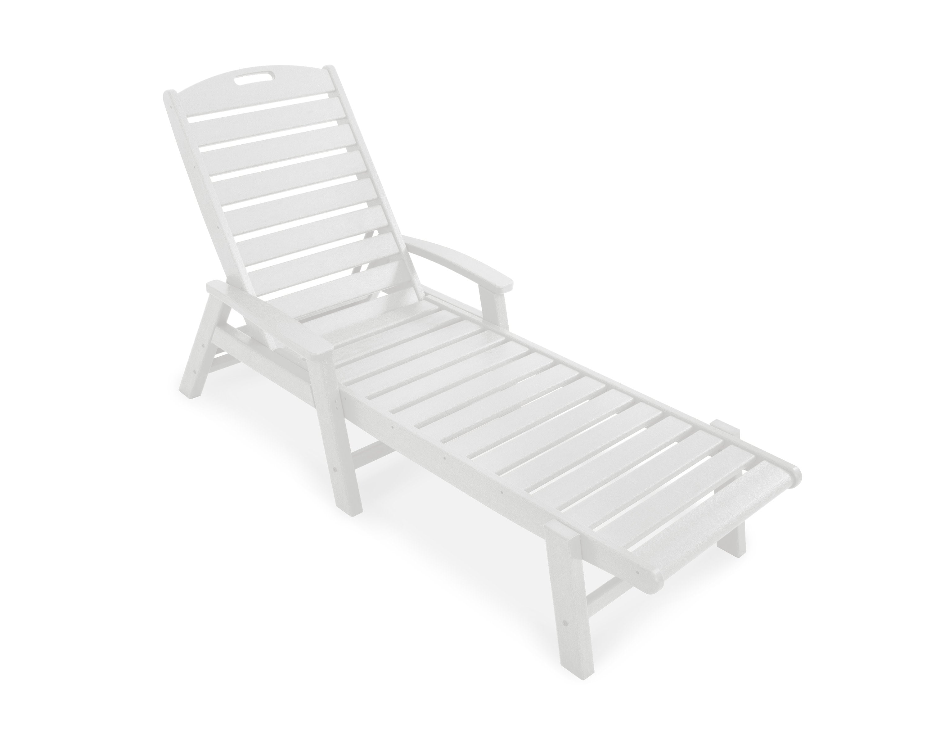 Yacht Club Chaise with Arms - Stackable