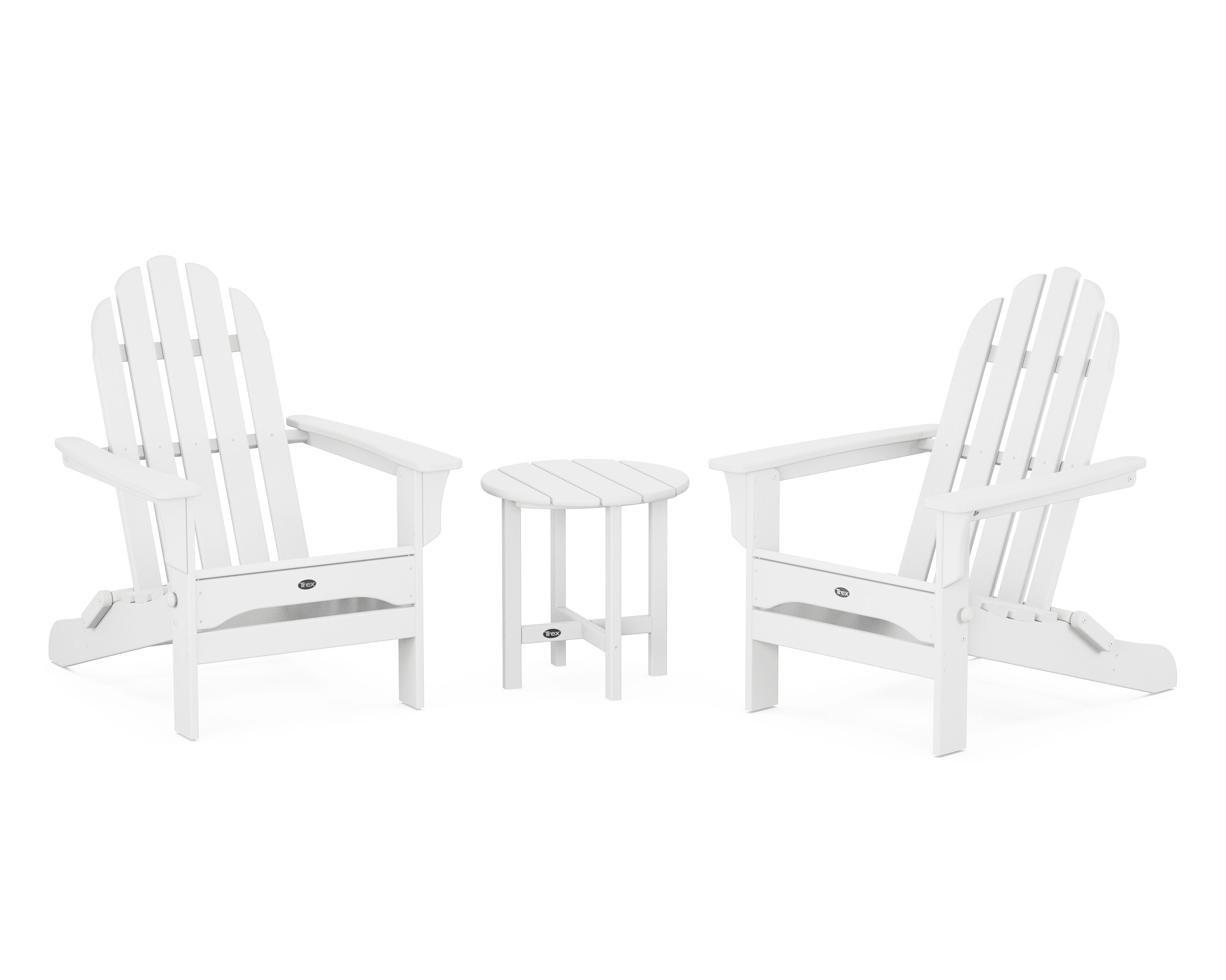 Cape Cod Folding Adirondack Set with Side Table