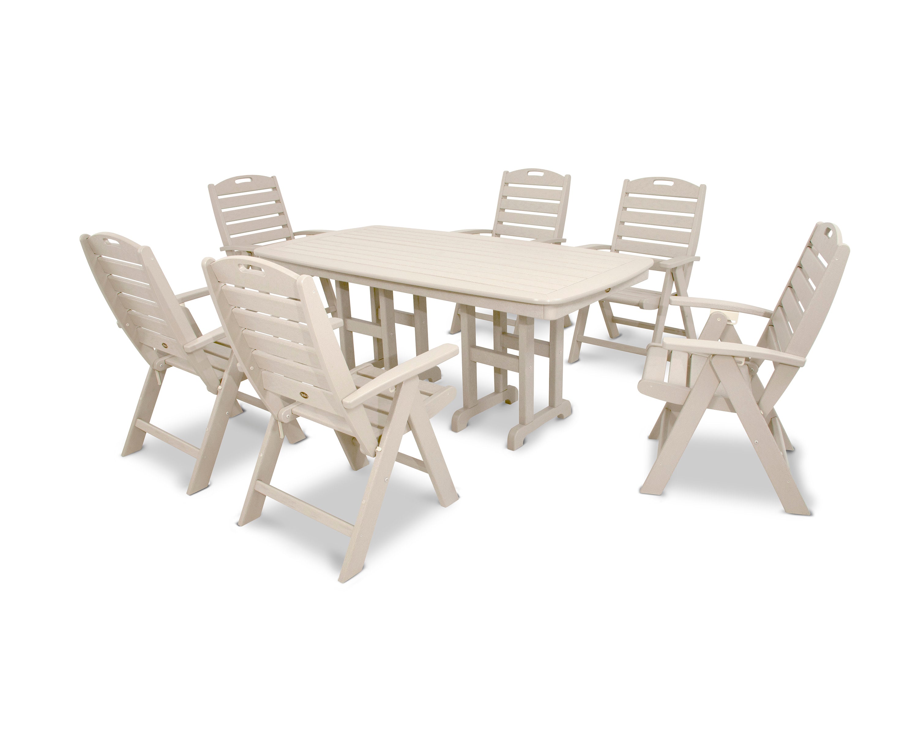 Yacht Club Highback 7-Piece Dining Set