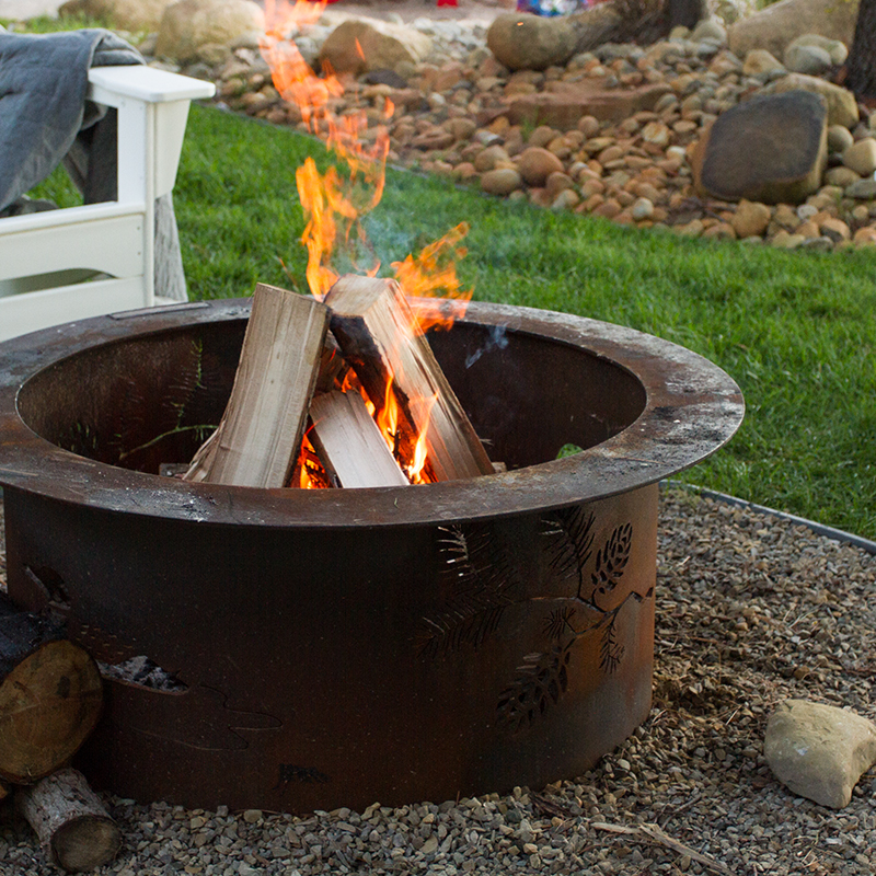 Heat Things Up How To Keep Warm In, Can You Use A Propane Fire Pit On Trex Deck