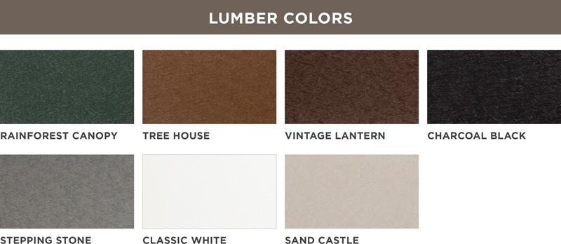 Trex Furniture Lumber Colors