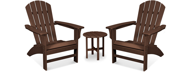 Yacht Club 3-Piece Adirondack Set