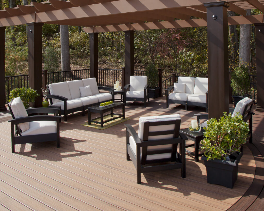 TREX Rockport Collection Outdoor Deep Seating Lounge Furniture TREX Rockport Collection Outdoor Deep Seating Lounge Furniture