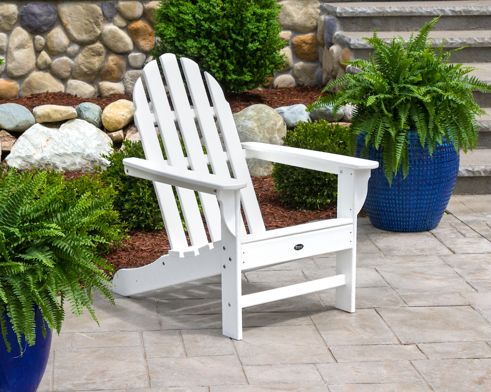 Trex Furniture Cape Cod Adirondack Chair in Classic White