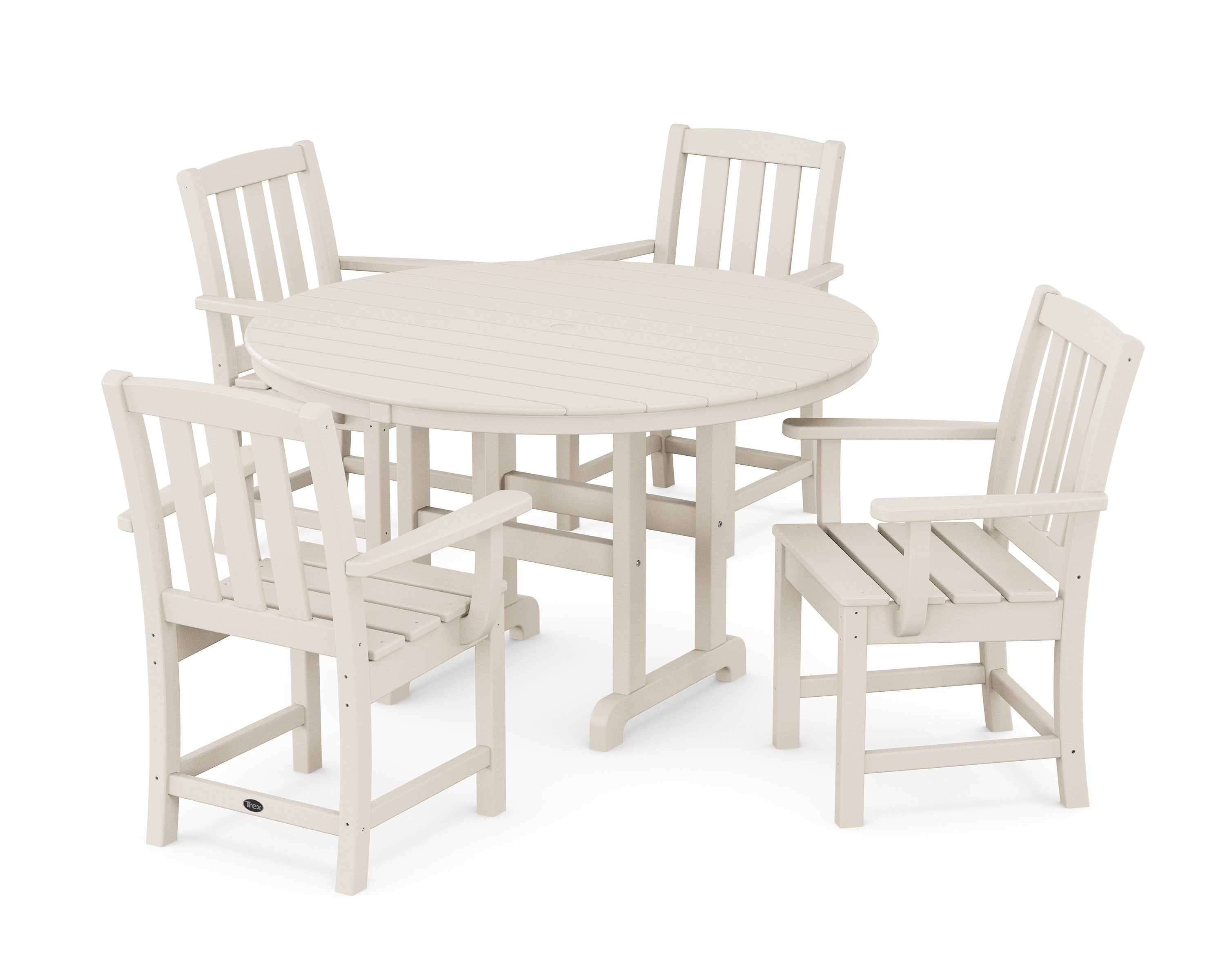 Cape Cod 5-Piece Round Farmhouse Dining Set