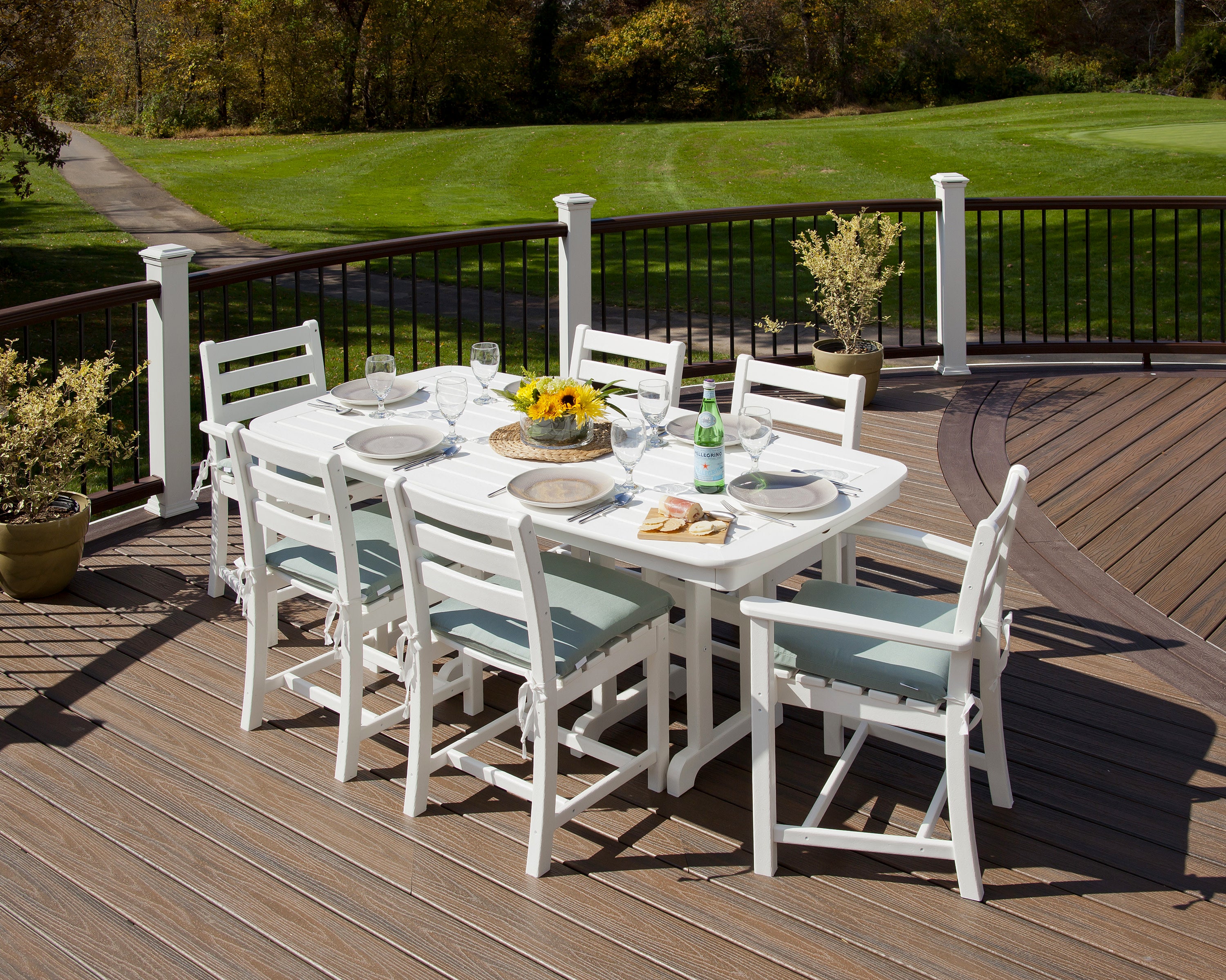 Monterey Bay 7-Piece Parsons Dining Set - Thumbnail 4