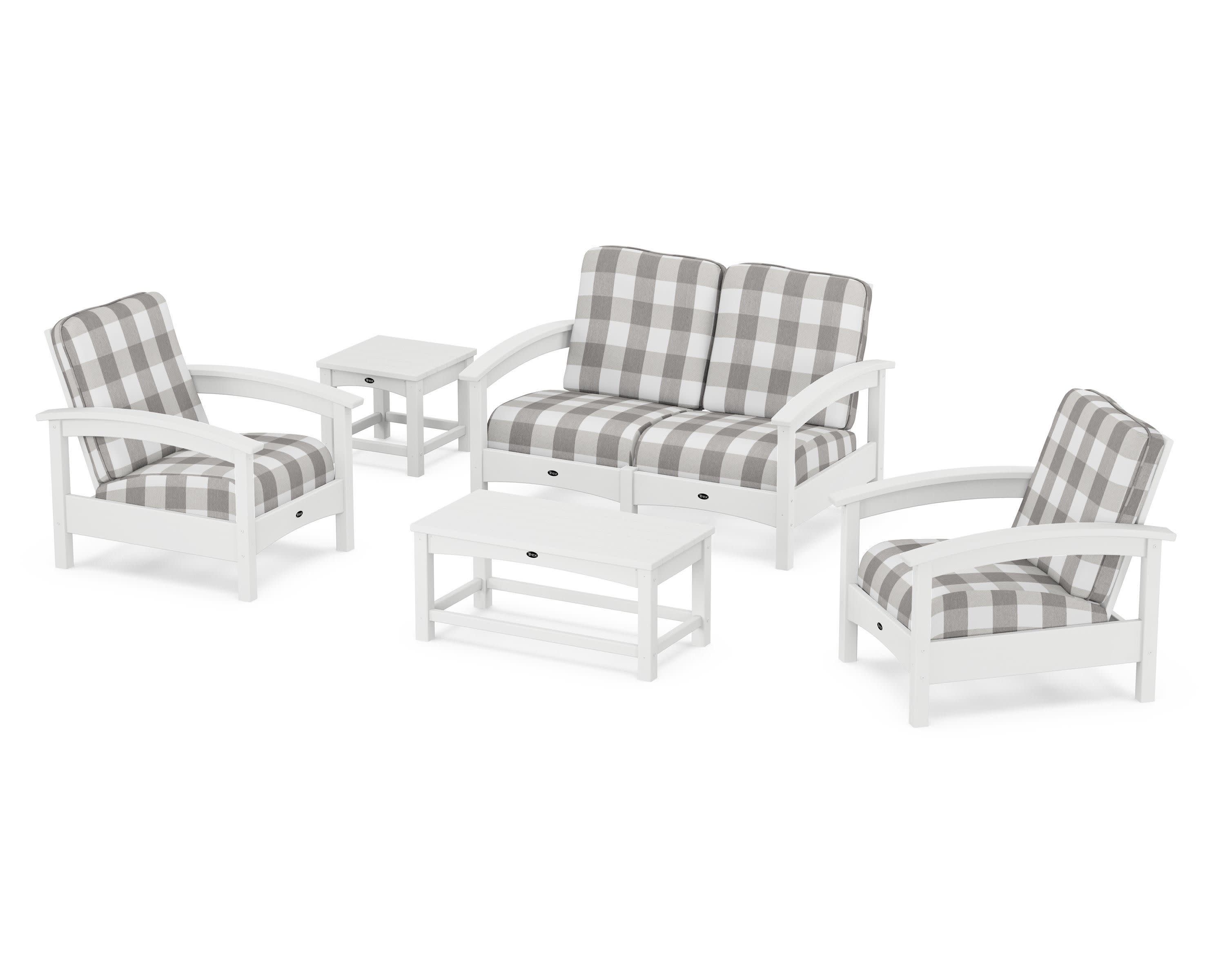 Rockport Club 6-Piece Deep Seating Conversation Set - Thumbnail 4