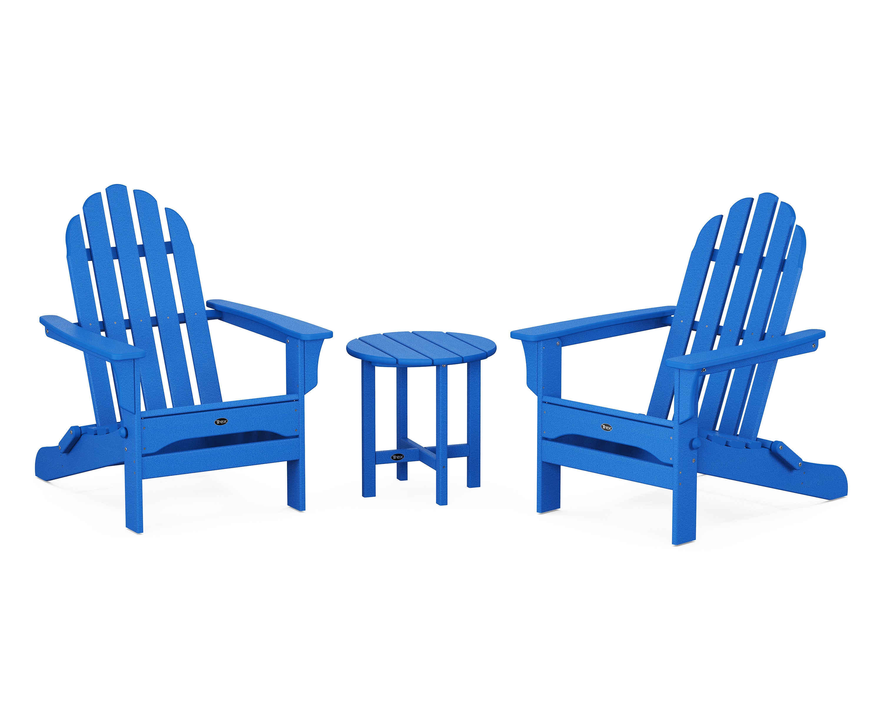 Cape Cod Folding Adirondack Set with Side Table