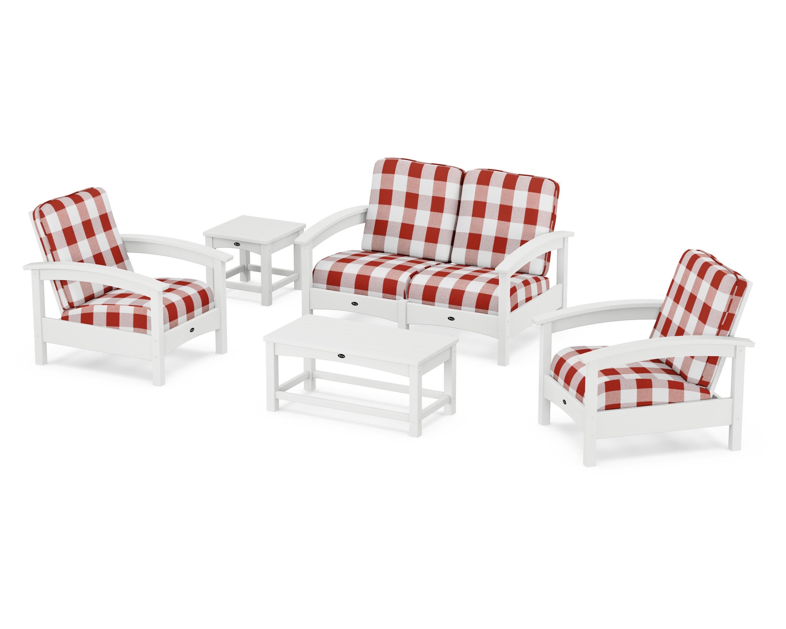 Rockport Club 6-Piece Deep Seating Conversation Set - Thumbnail 2