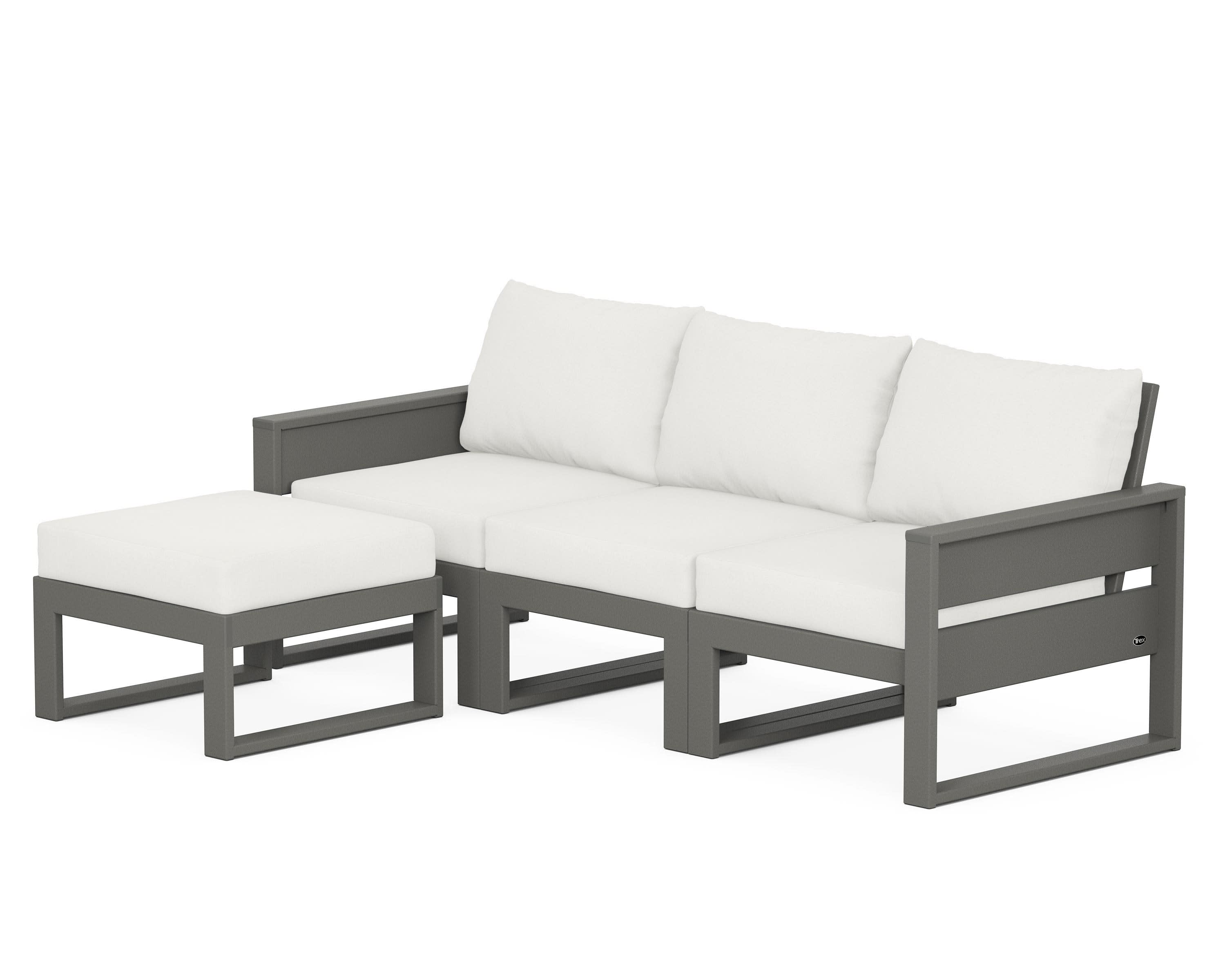 Eastport 4- Piece Sectional with Ottoman