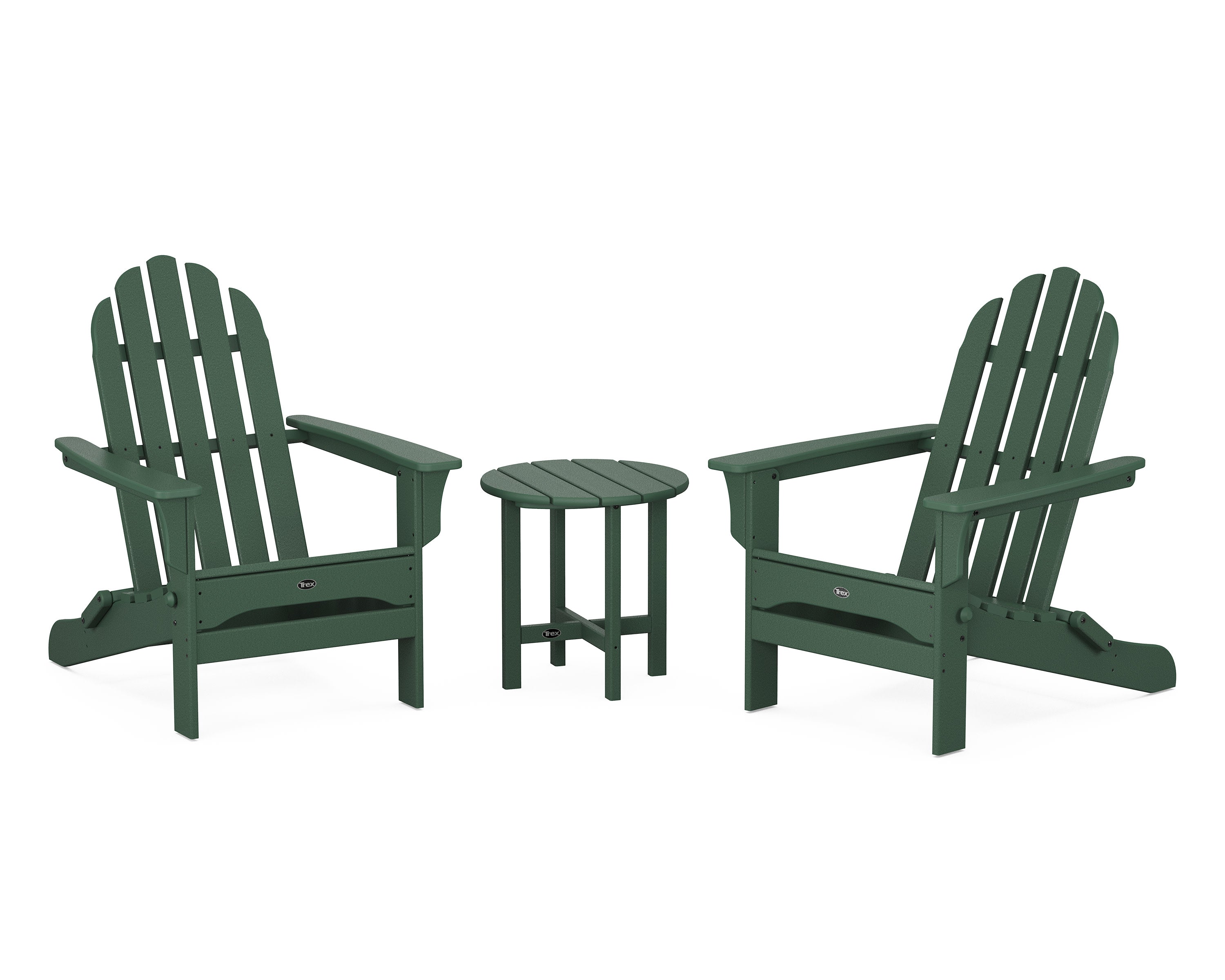 Cape Cod Folding Adirondack Set with Side Table