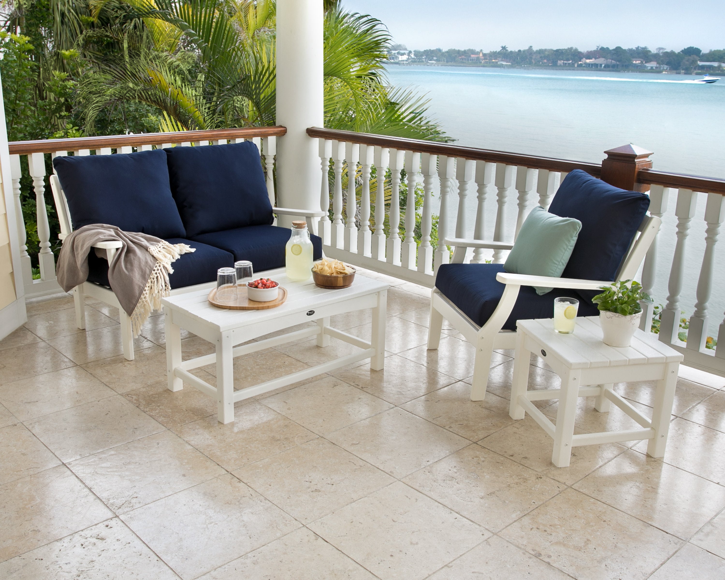 Yacht Club 4-Piece Deep Seating Chair Set