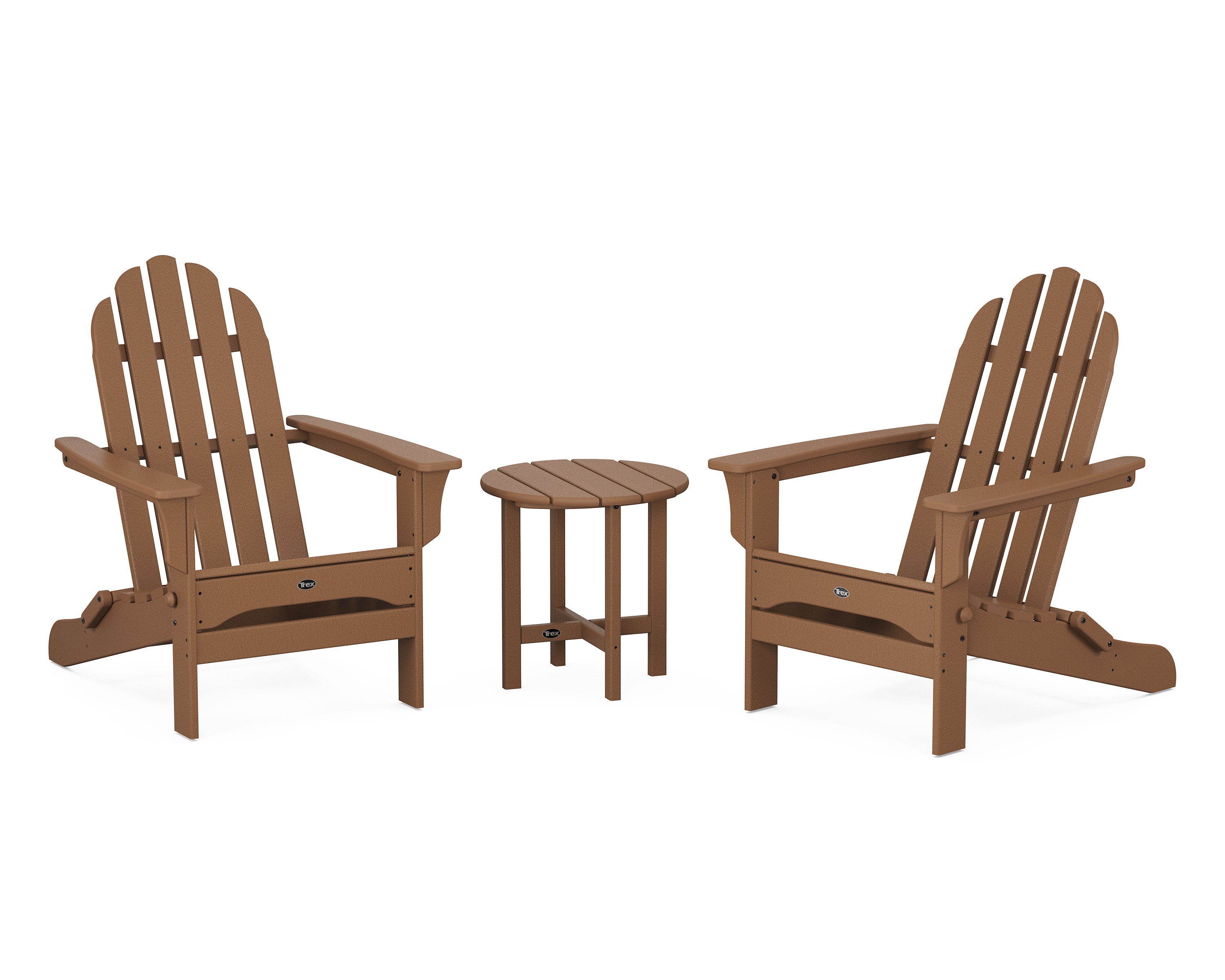 Cape Cod Folding Adirondack Set with Side Table