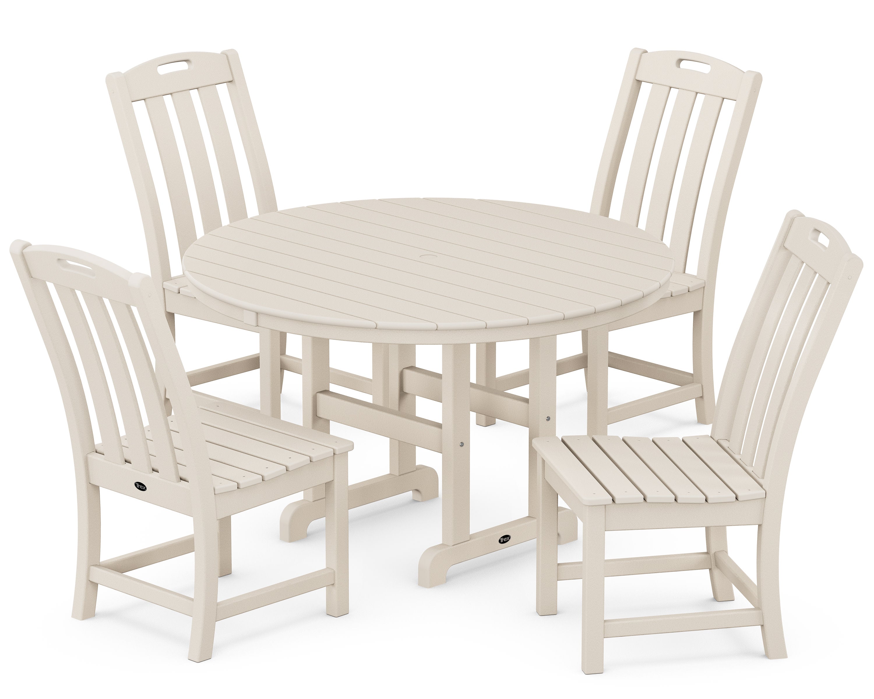 Yacht Club 5-Piece Round Side Chair Dining Set