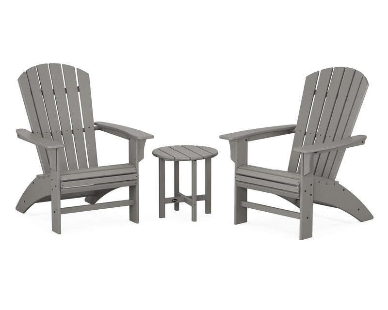 Yacht Club 3-Piece Curveback Adirondack Set