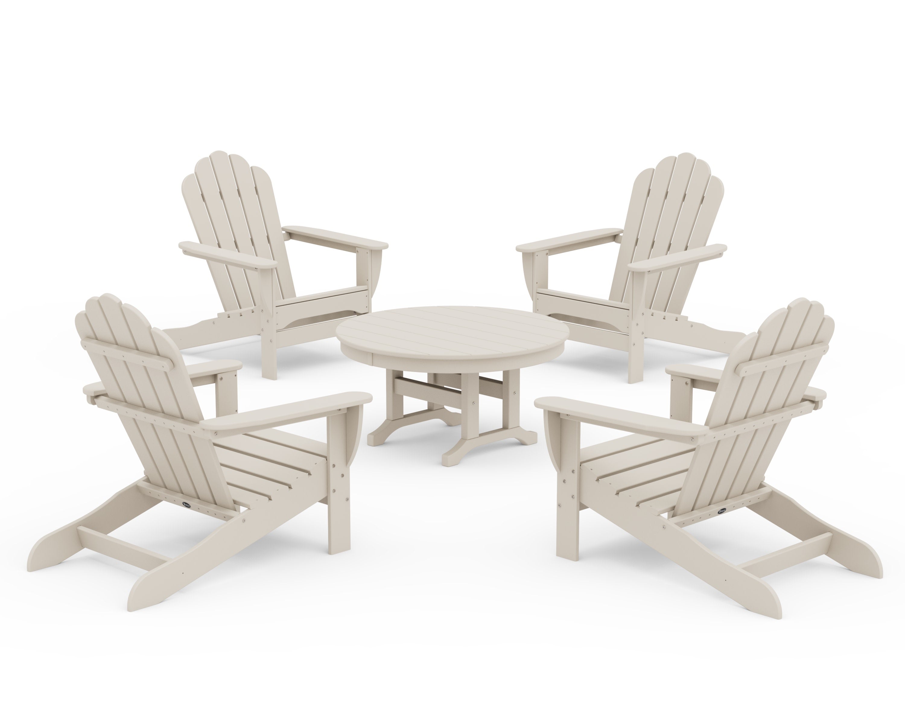 5-Piece Monterey Bay Oversized Adirondack Chair Conversation Group - Thumbnail 3