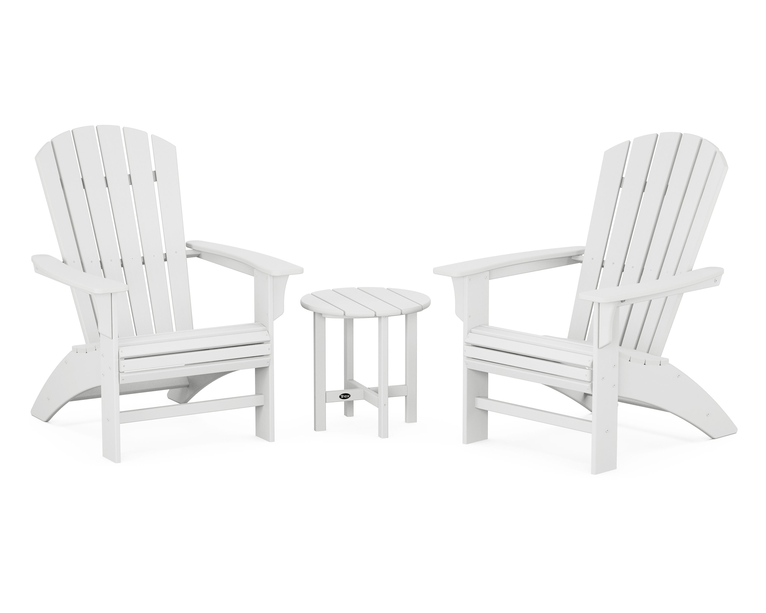 Yacht Club 3-Piece Curveback Adirondack Set
