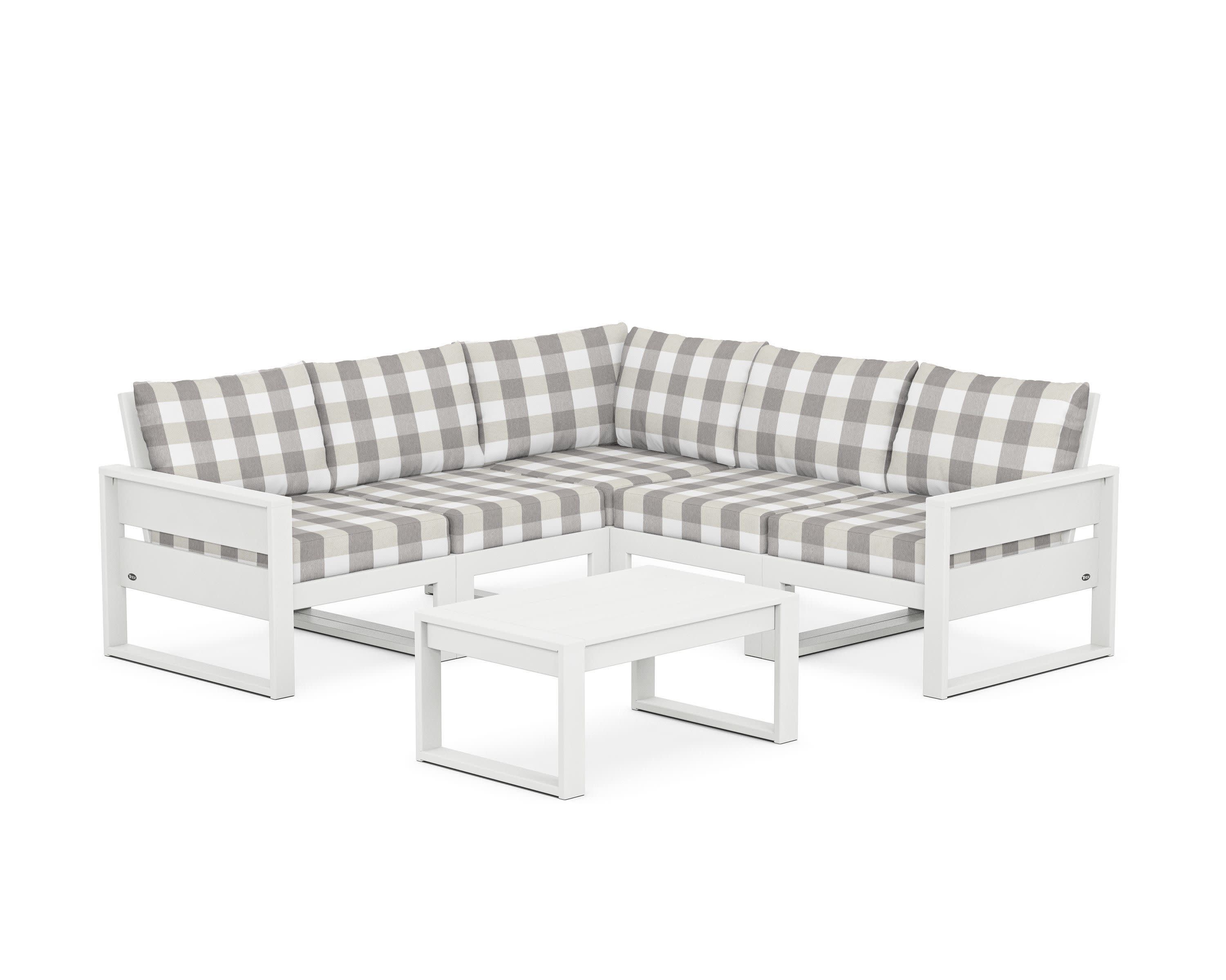 Eastport 6-Piece Deep Seating Sectional + Coffee Table Set