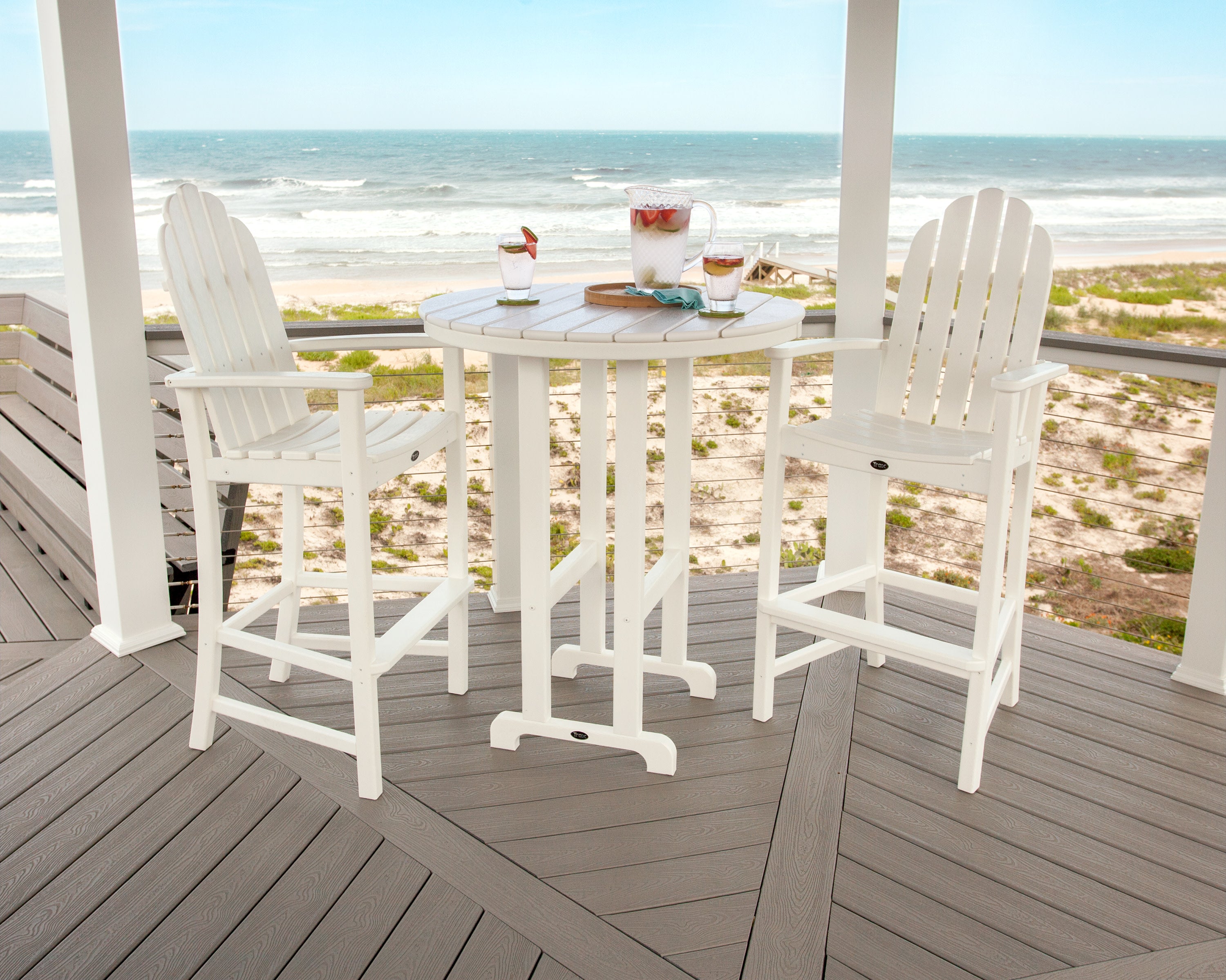 Trex Outdoor Furniture Cape Cod Adirondack Bar Chair - Thumbnail 2