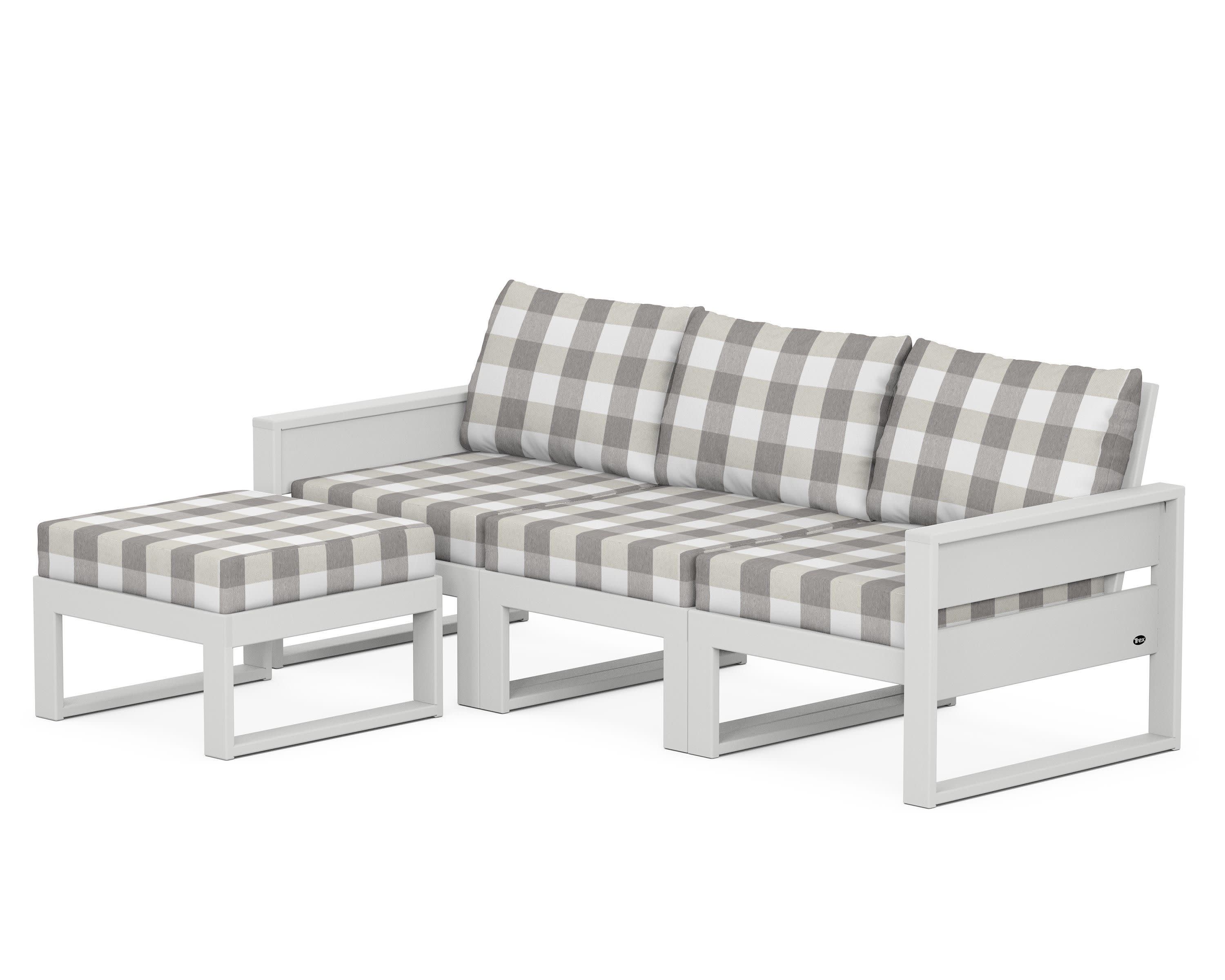 Trex Outdoor Furniture Eastport Sectional with Ottoman