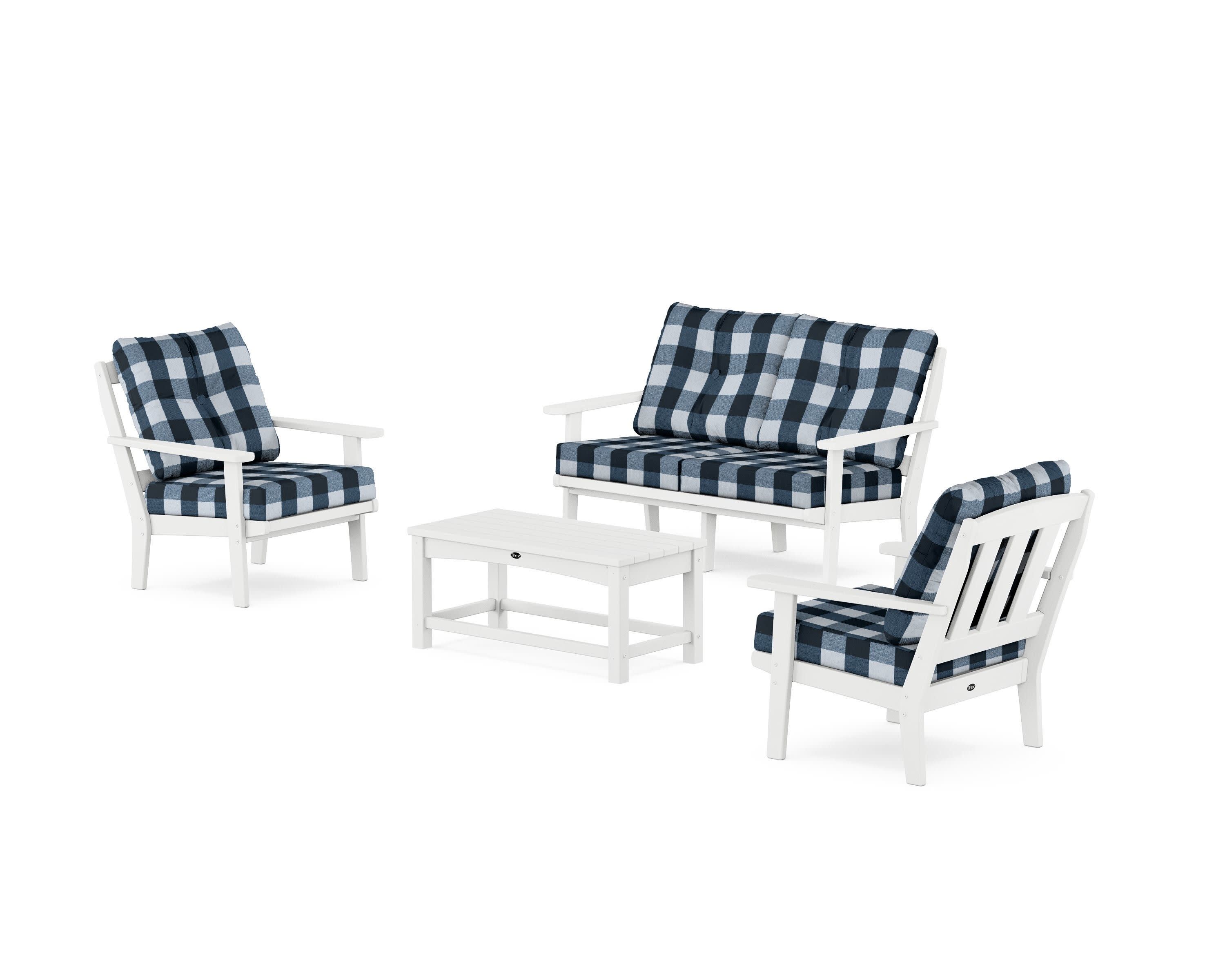 Cape Cod 4-Piece Deep Seating Set with Loveseat