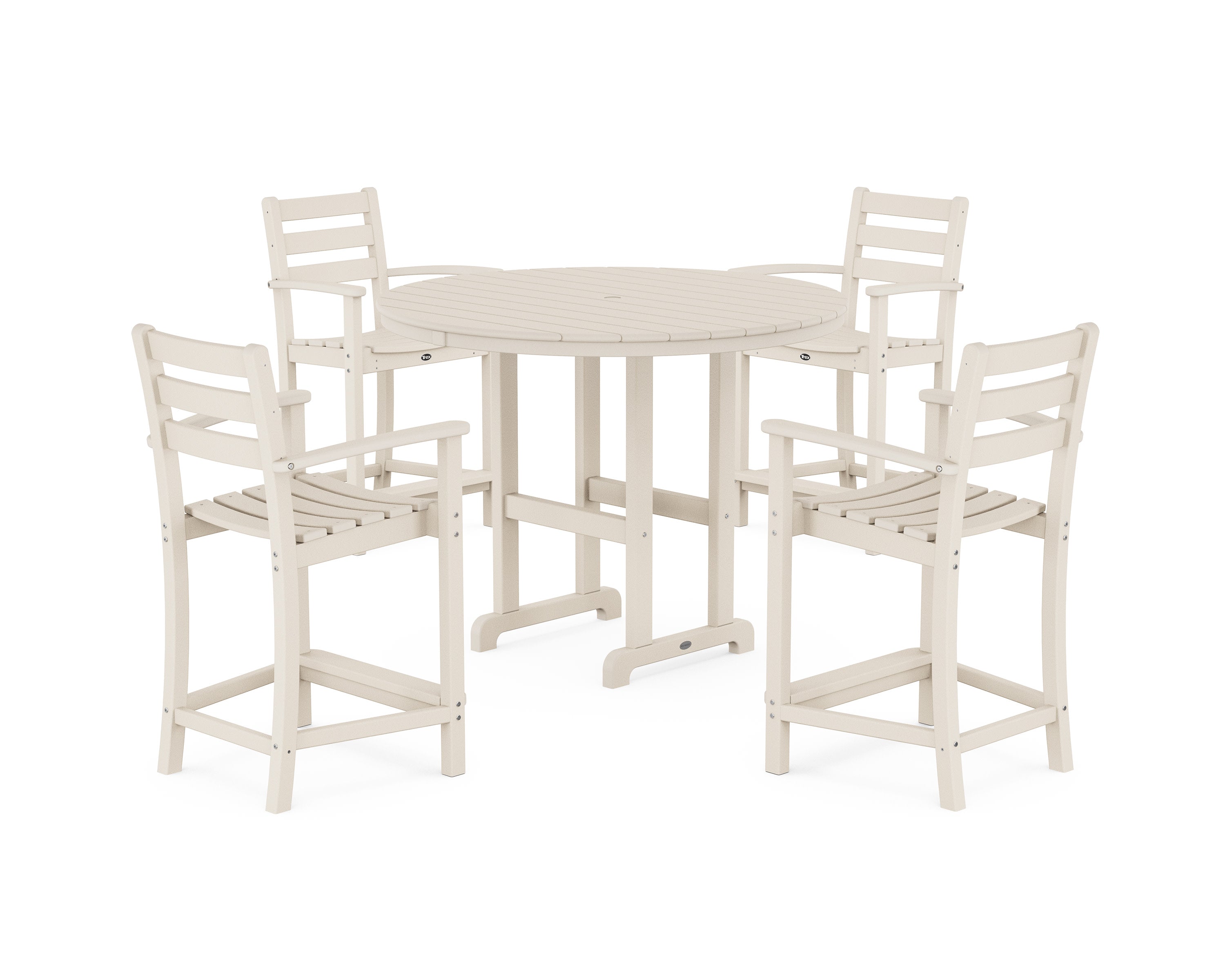 Monterey Bay 5-Piece Arm Chair Counter Set