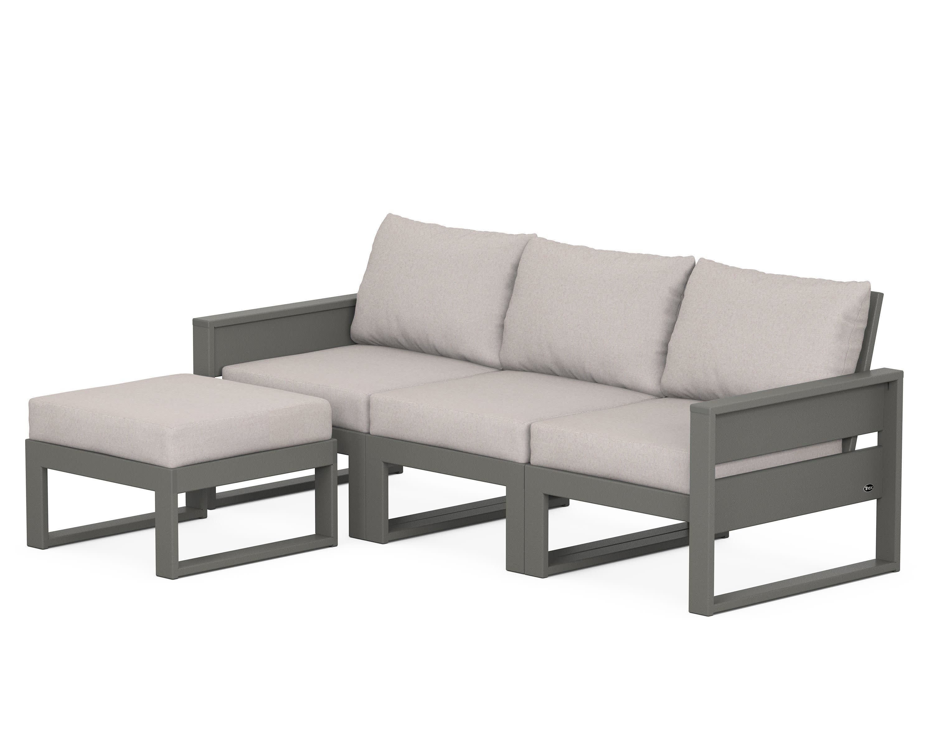 Eastport 4- Piece Sectional with Ottoman