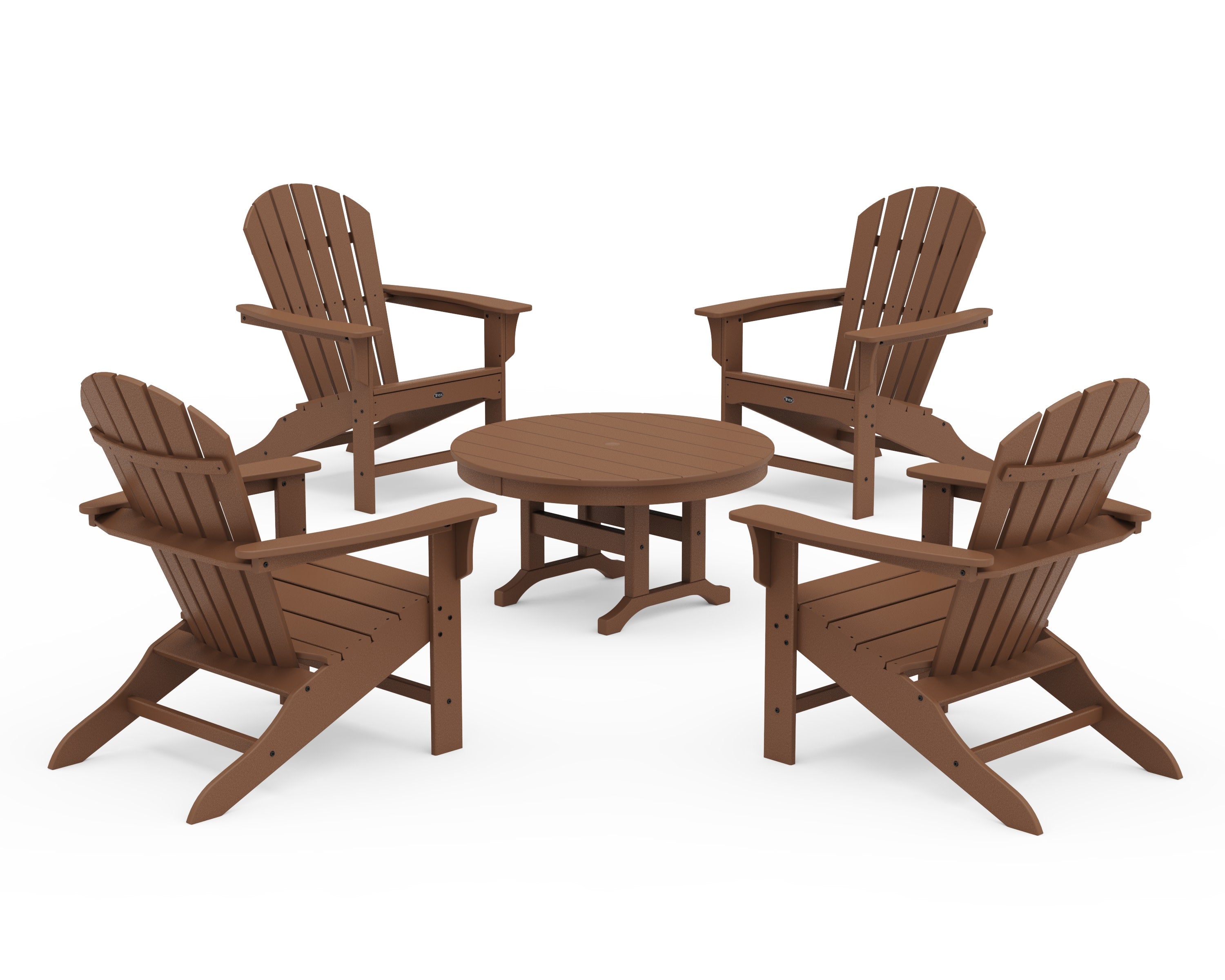 Yacht Club Shellback 5-Piece Adirondack Conversation Group