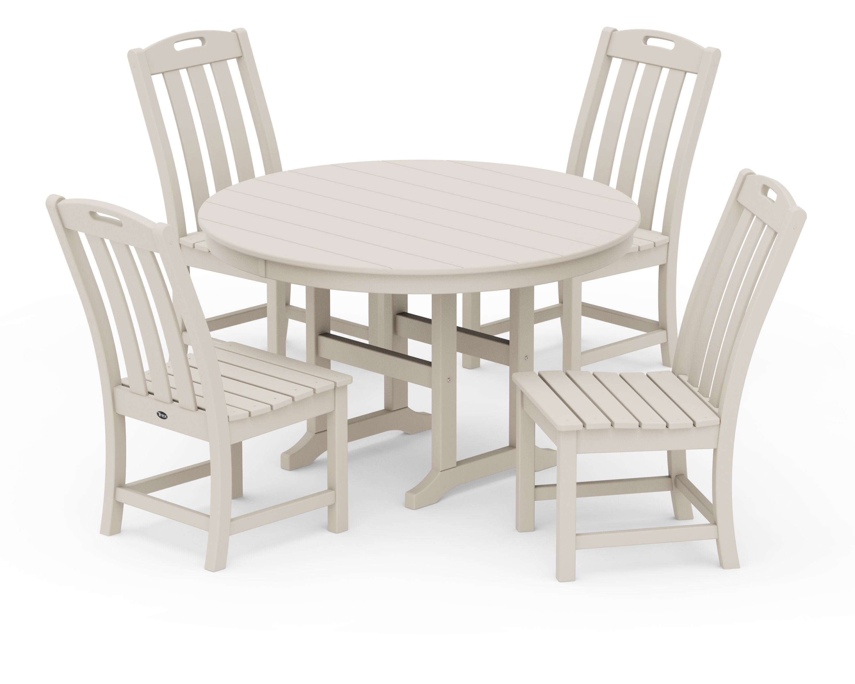 Yacht Club 5-Piece Round Side Chair Dining Set