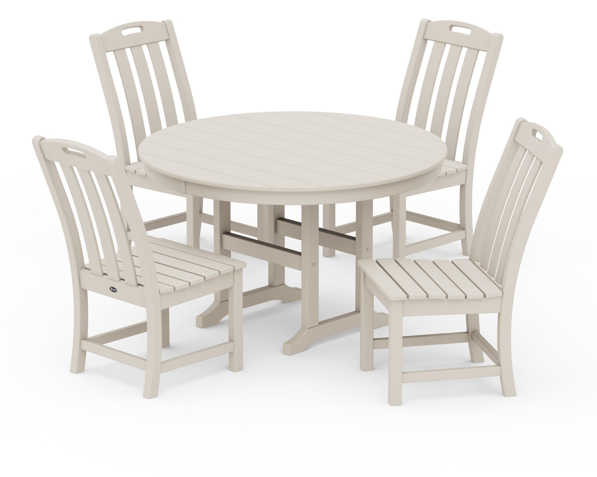 Yacht Club 5-Piece Round Side Chair Dining Set