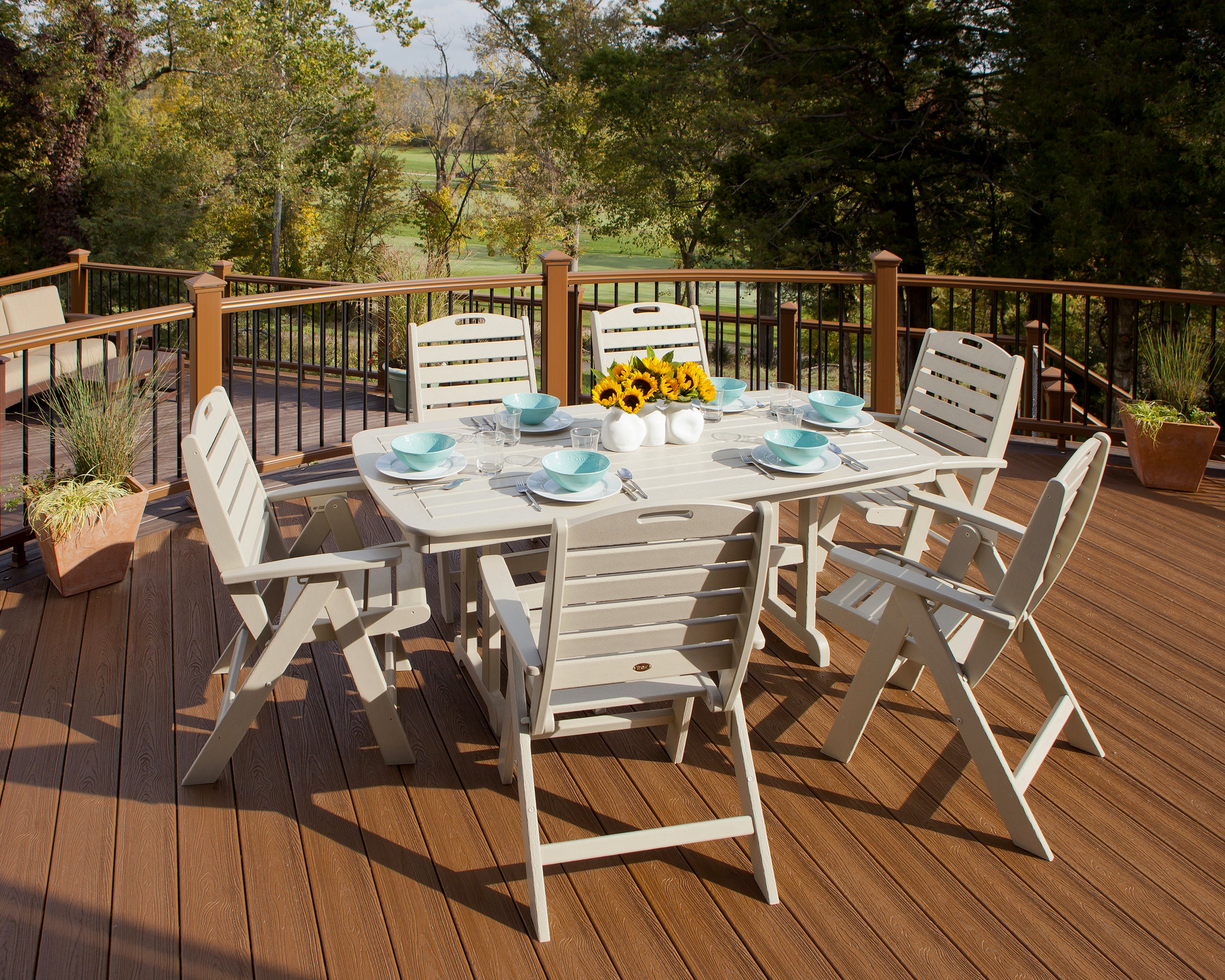 Trex Outdoor Furniture Yacht Club Dining Set - Thumbnail 4