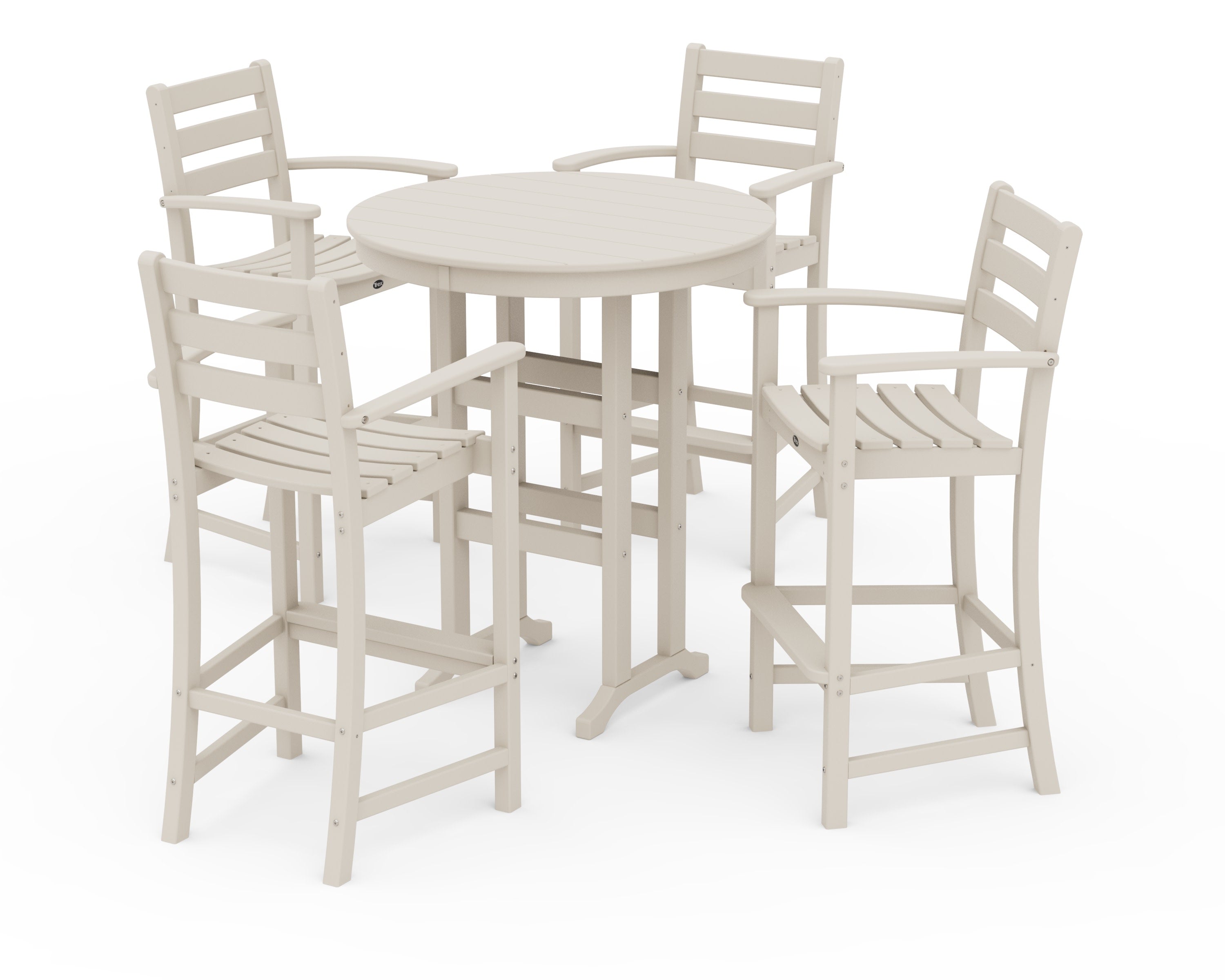 Monterey Bay 5-Piece Round Dining Set - Thumbnail 3