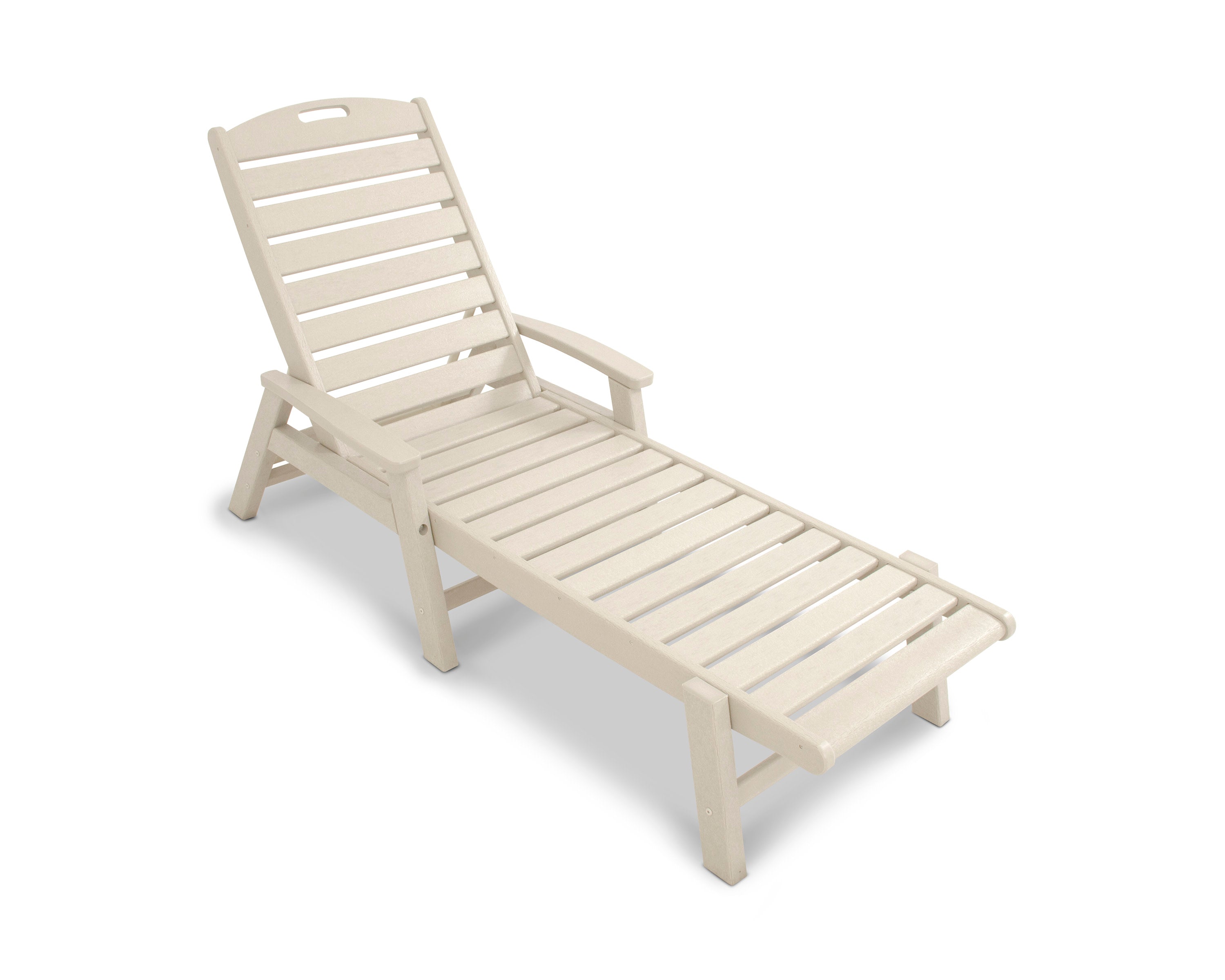 Yacht Club Chaise with Arms - Stackable