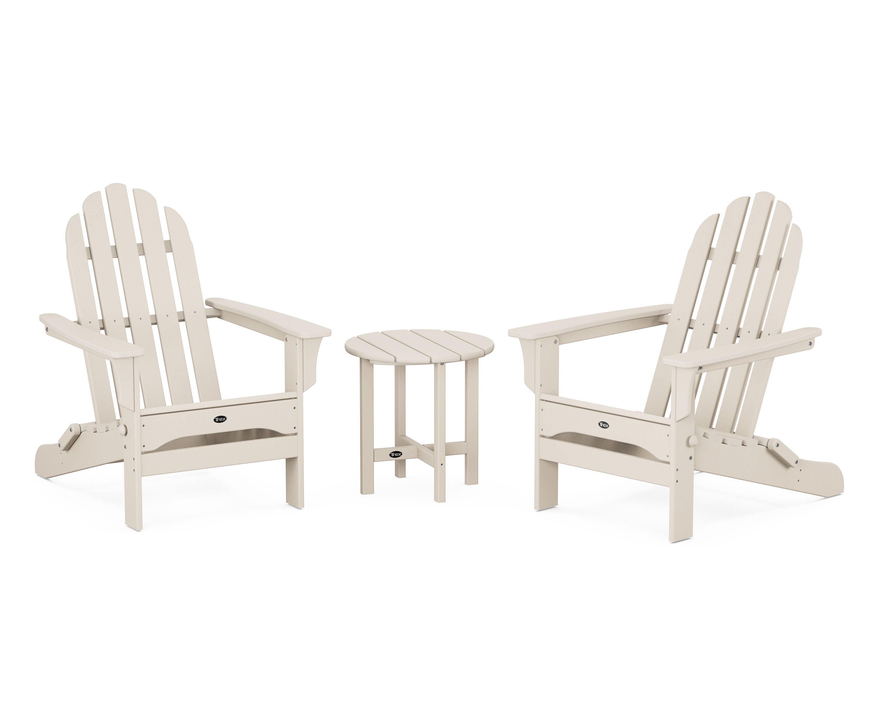 Cape Cod Folding Adirondack Set with Side Table