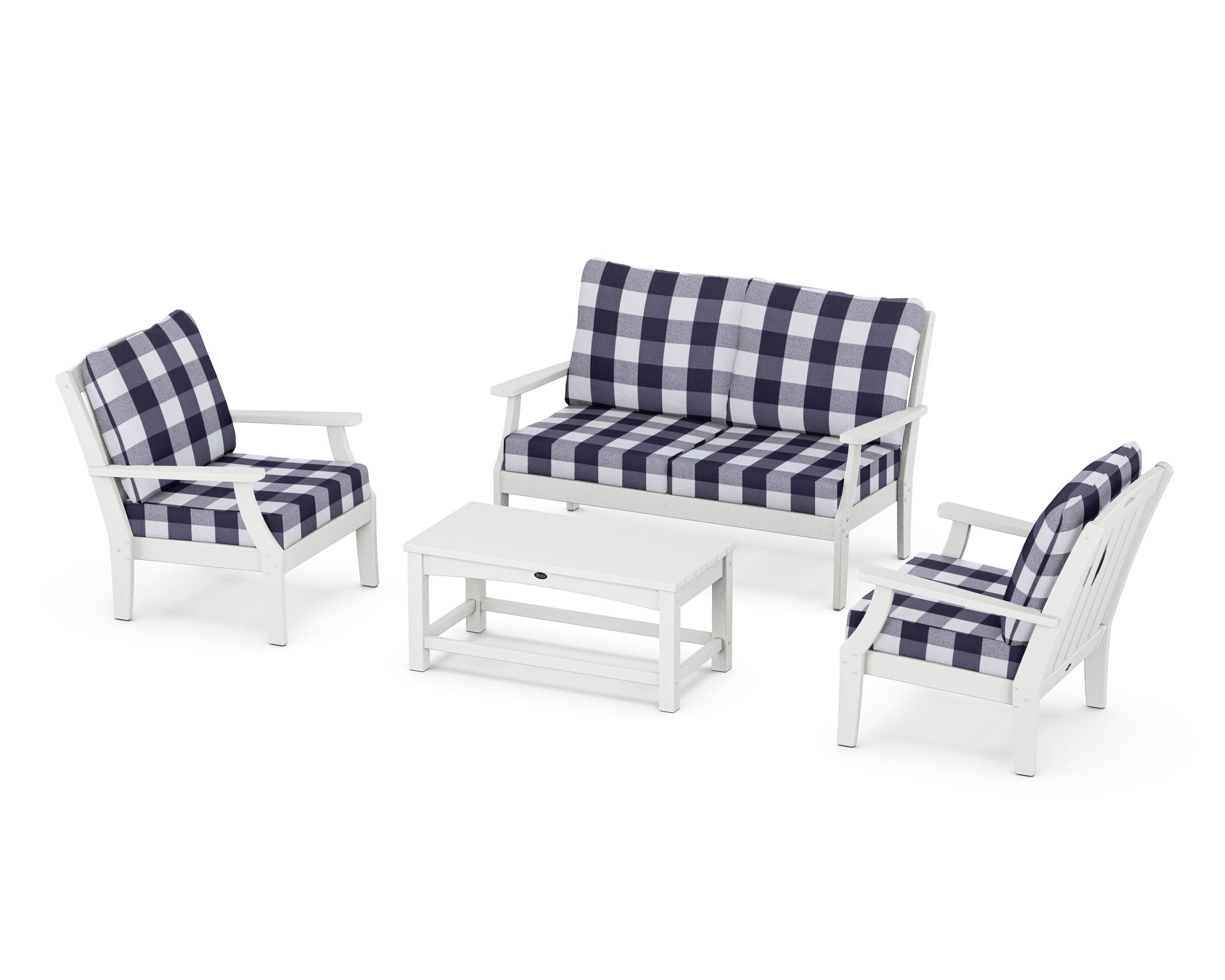 Yacht Club 4-Piece Deep Seating Chair Set - Thumbnail 4
