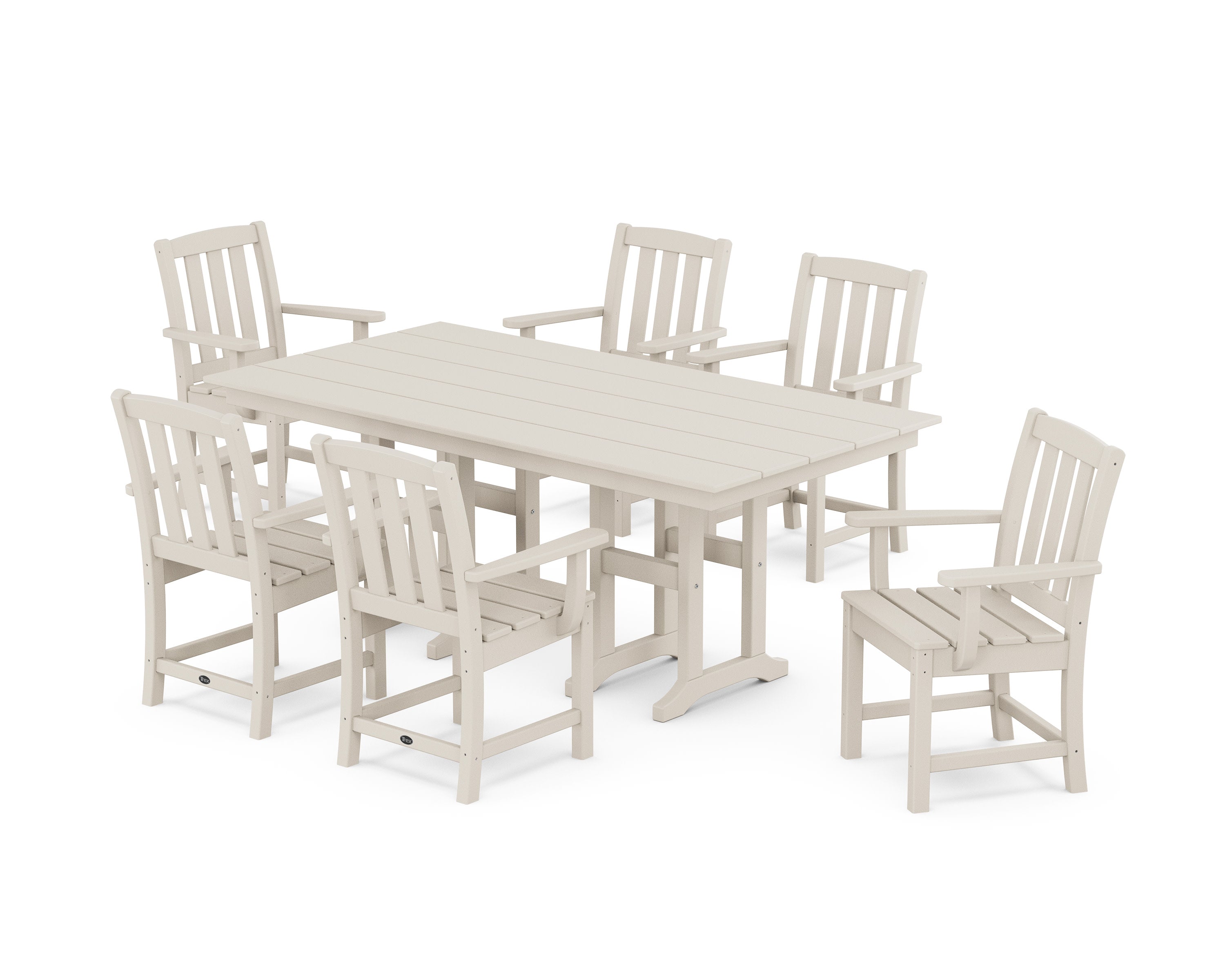 Cape Cod Arm Chair 7-Piece Farmhouse Dining Set