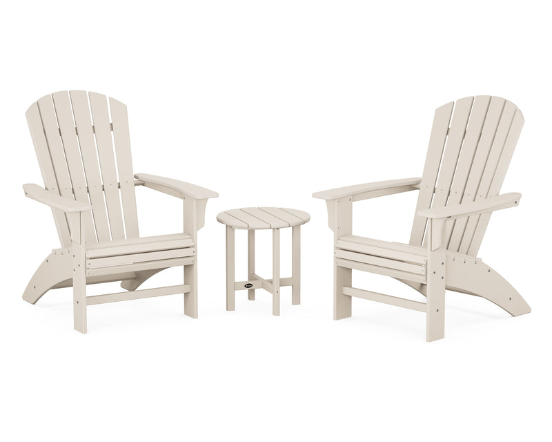 Yacht Club 3-Piece Curveback Adirondack Set